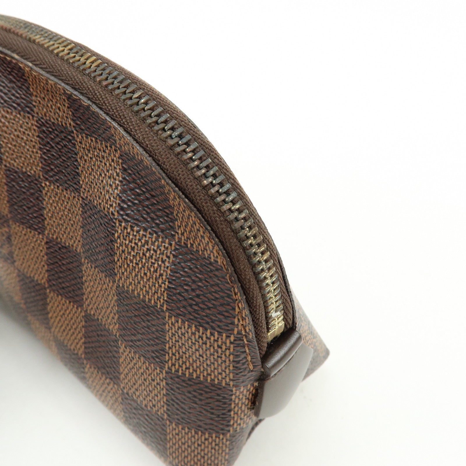 Louis Vuitton Damier Pochette Cosmetic PM Pouch Brown N47516