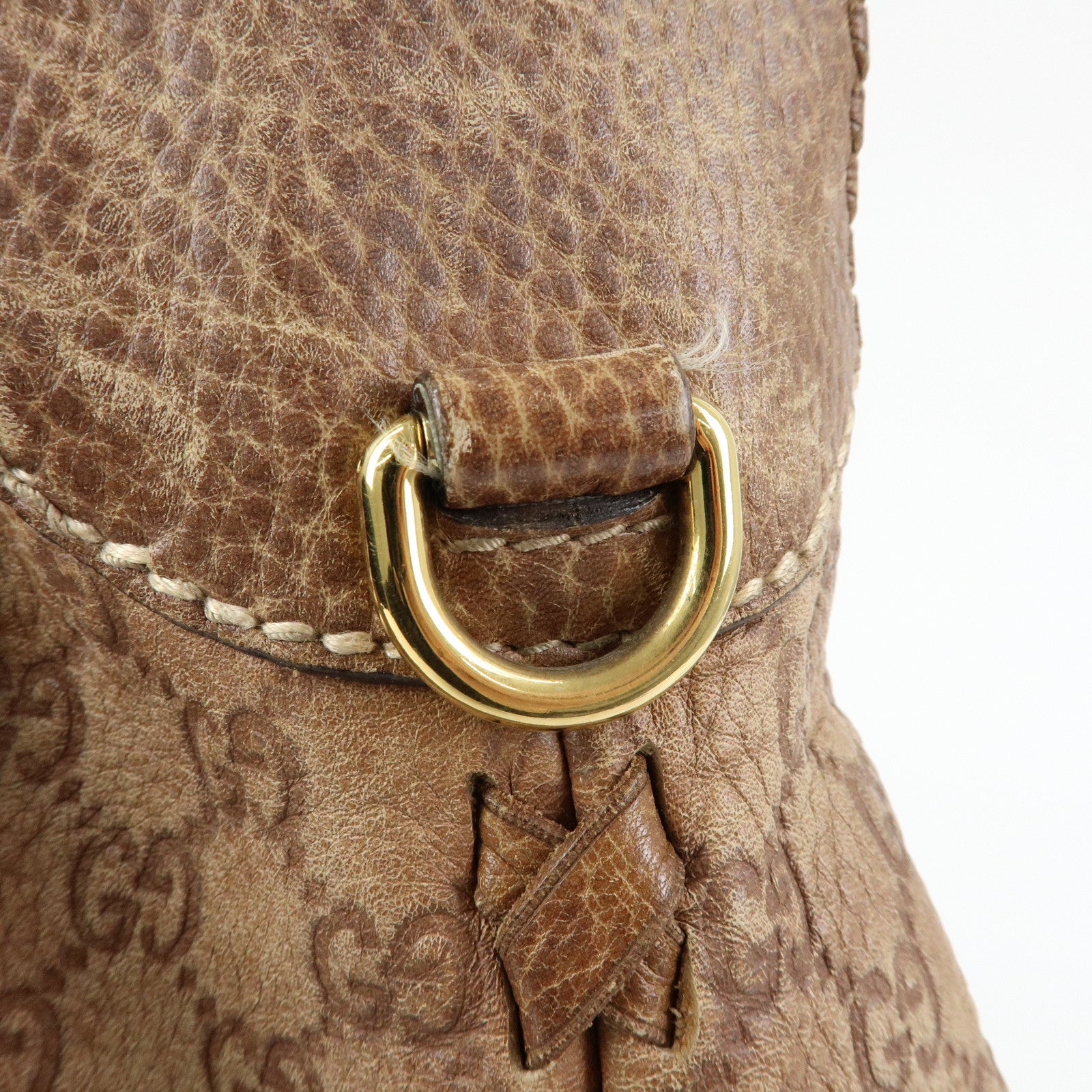 GUCCI Bamboo New Jackie Guccissima Leather Shoulder Bag 218491