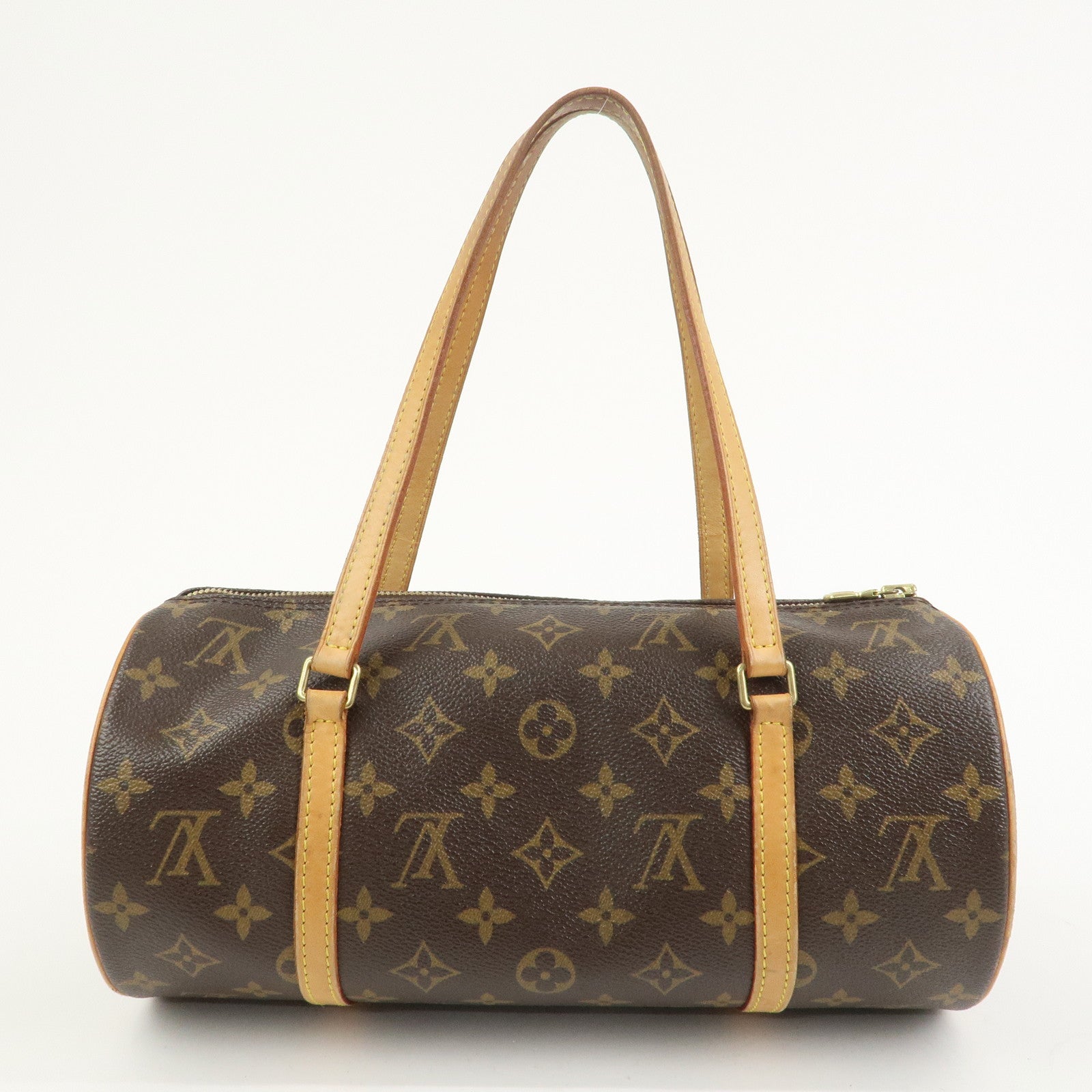 Louis Vuitton Monogram Papillon 30 Hand Bag Brown M51385