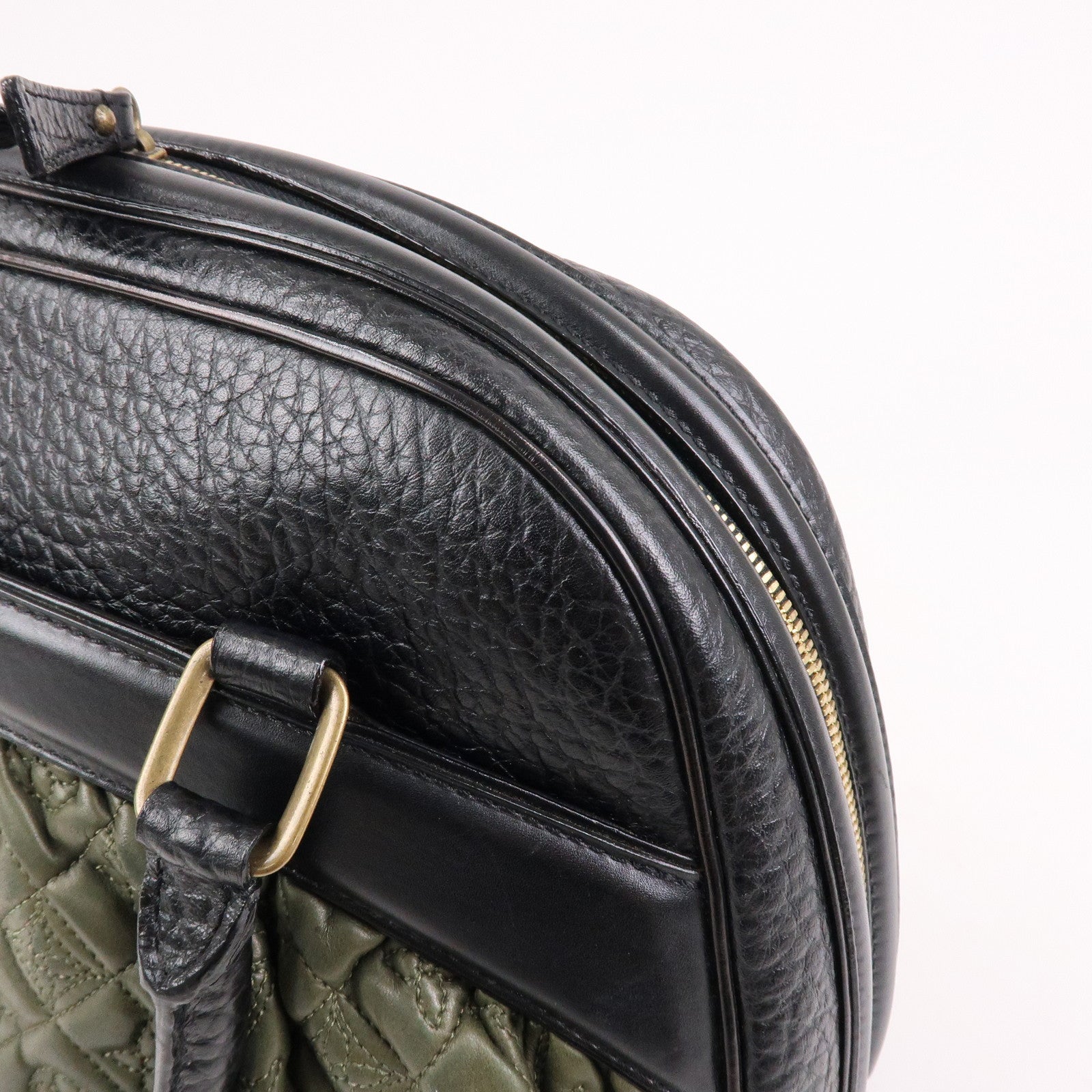 Louis Vuitton Monogram Vienna Mitsy Lamb Skin Hand Bag Khaki M95103