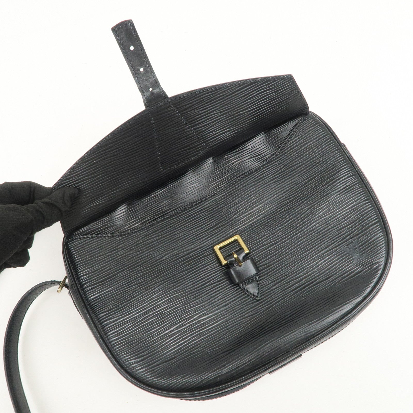 Louis Vuitton Epi Jeune Fille Shoulder Crossbody Bag Noir M52152