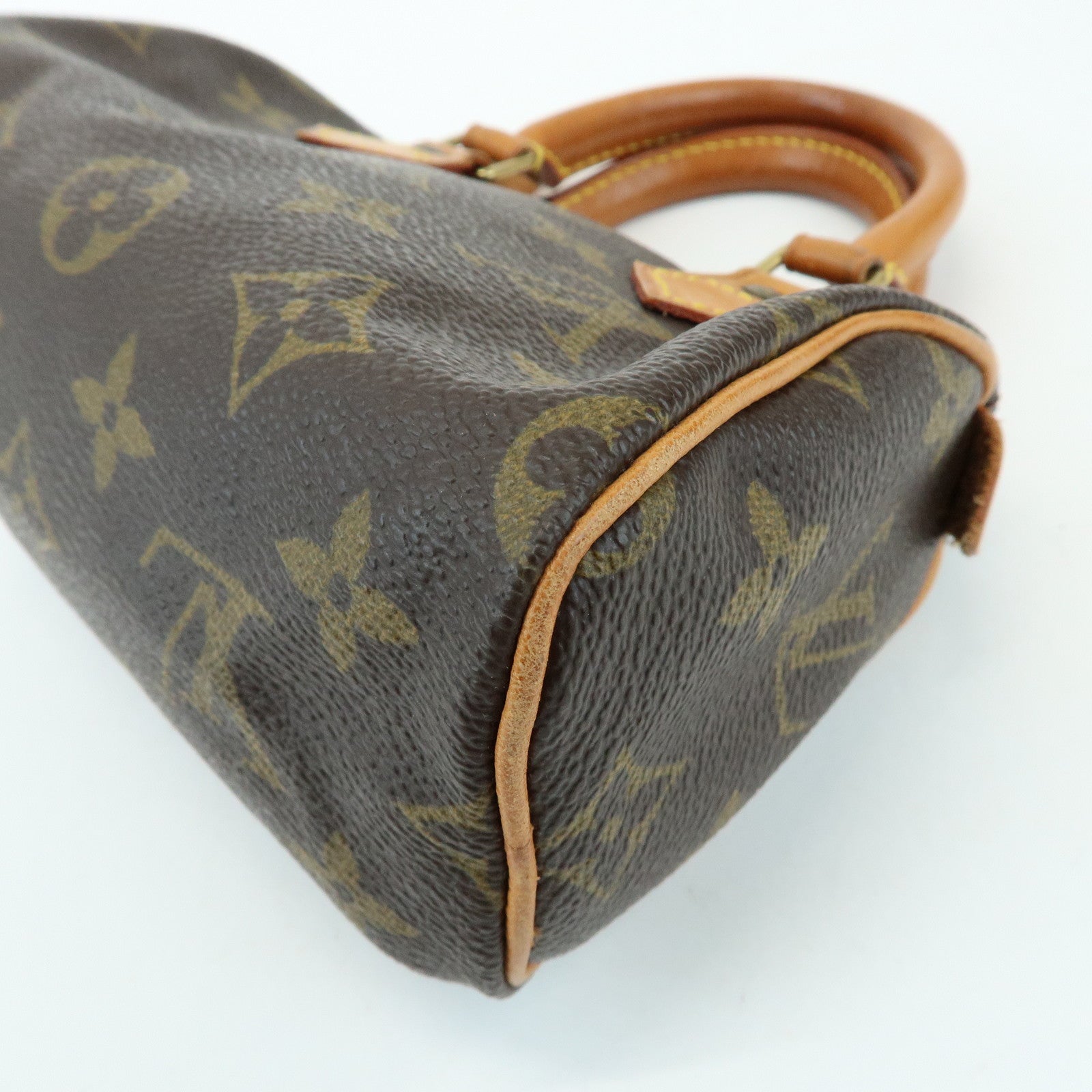 Louis Vuitton Monogram Mini Speedy Hand Shoulder Bag Brown M41534