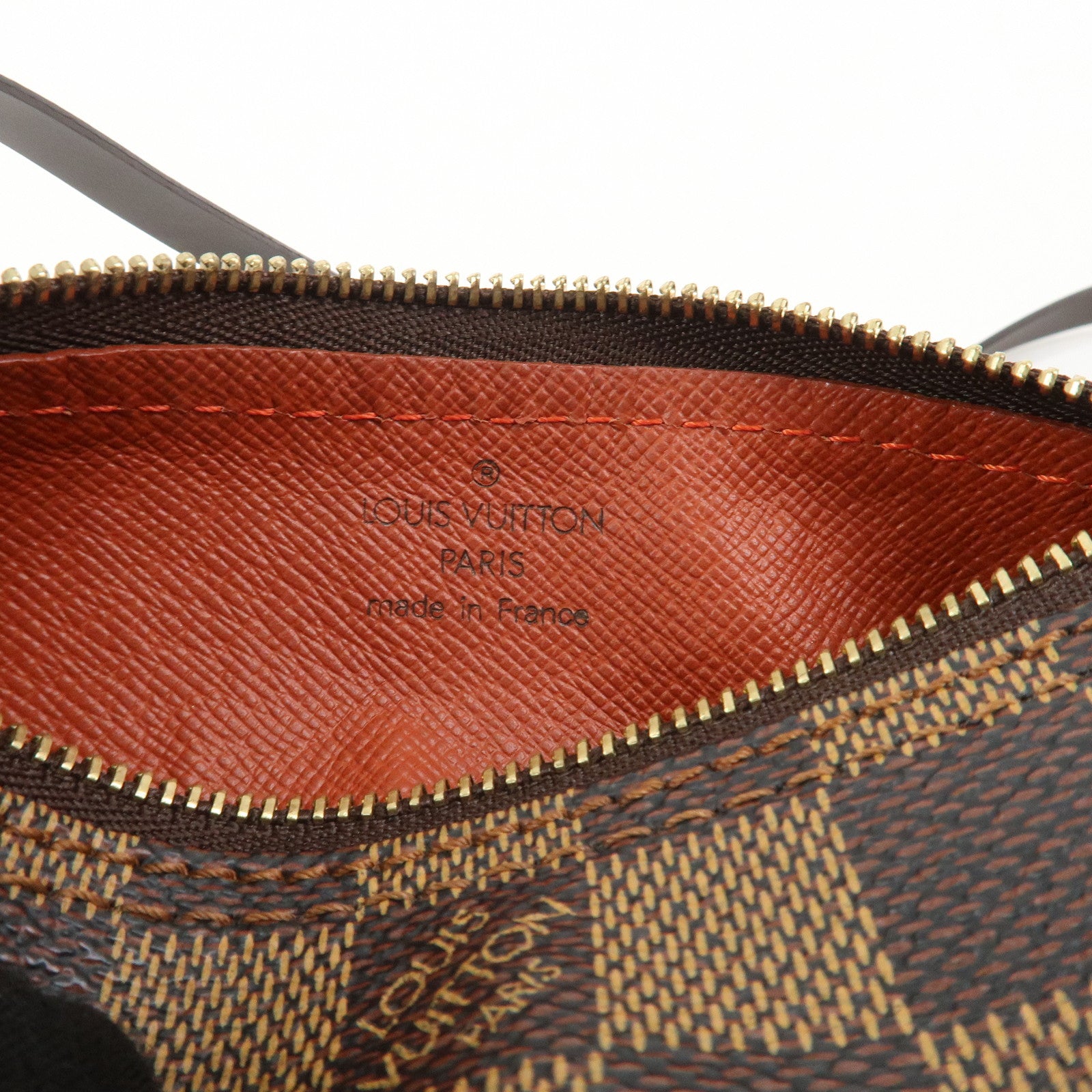 Louis Vuitton Damier Ebene Mini Pouch for Papillon Bag Brown