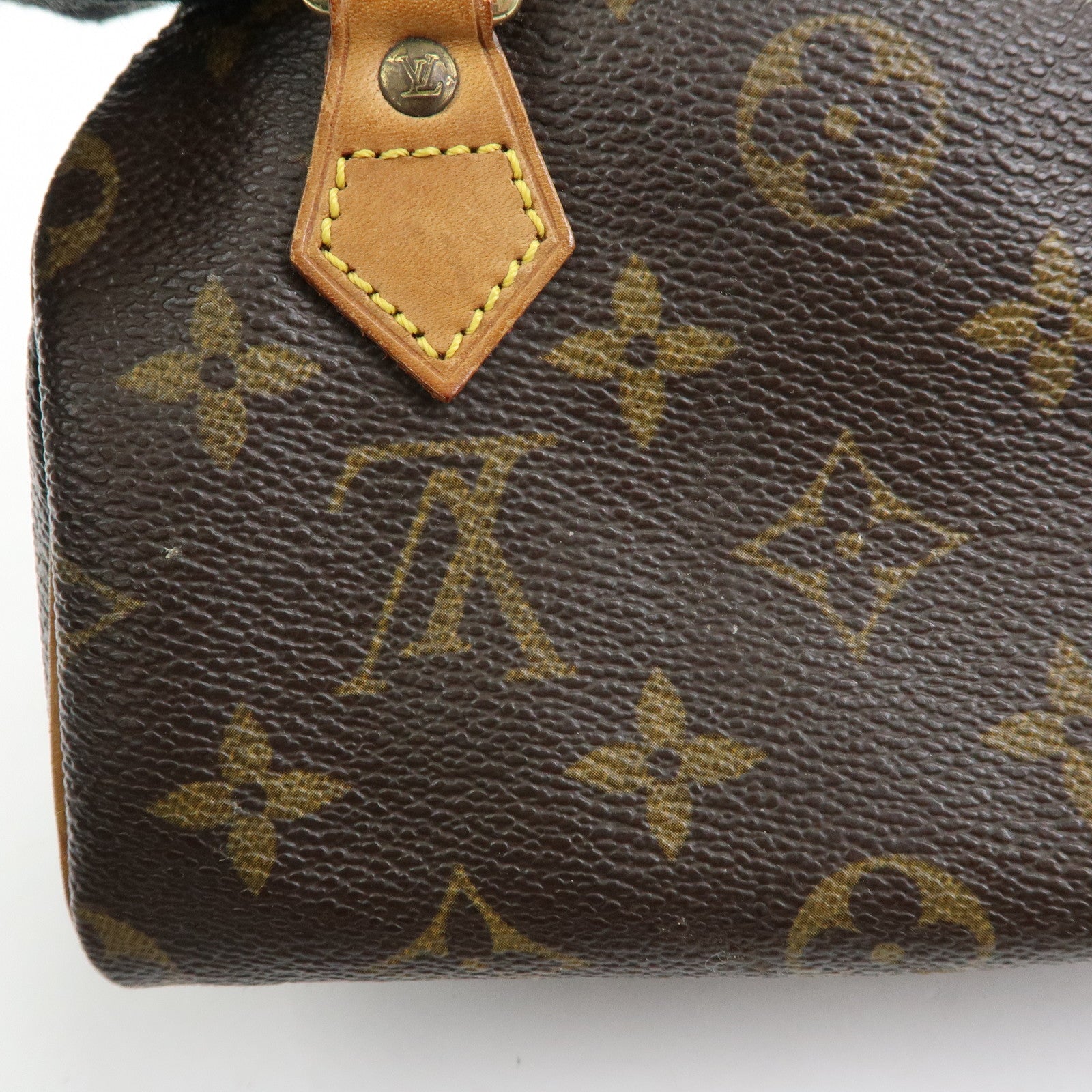 Louis Vuitton Monogram Mini Speedy Hand Bag Brown M41534