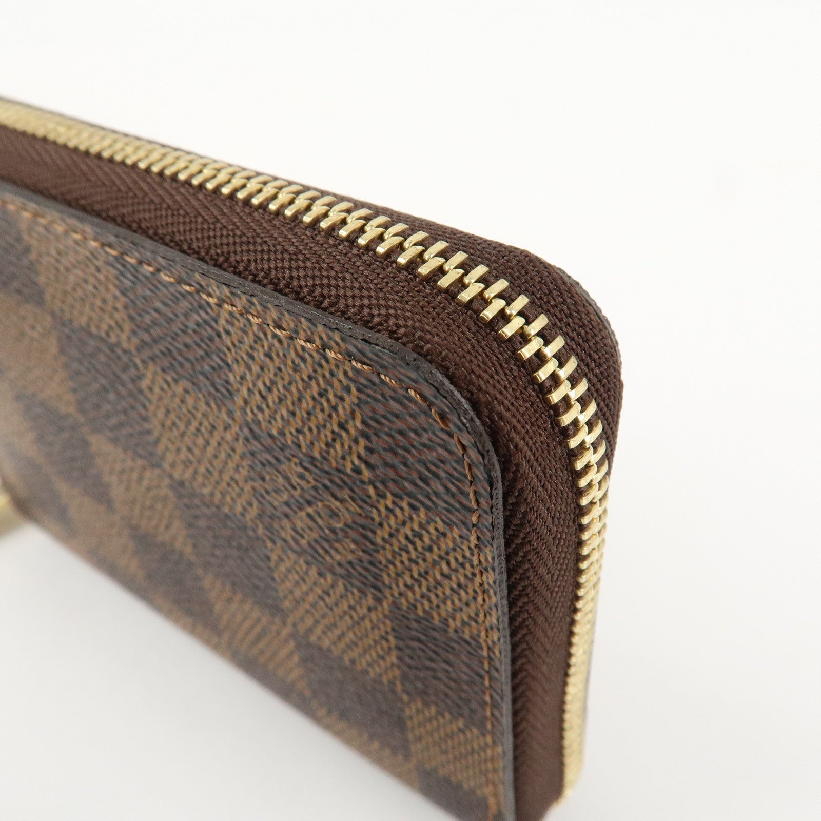 Louis Vuitton Damier Zippy Coin Purse Coin Case Brown N63070 Used