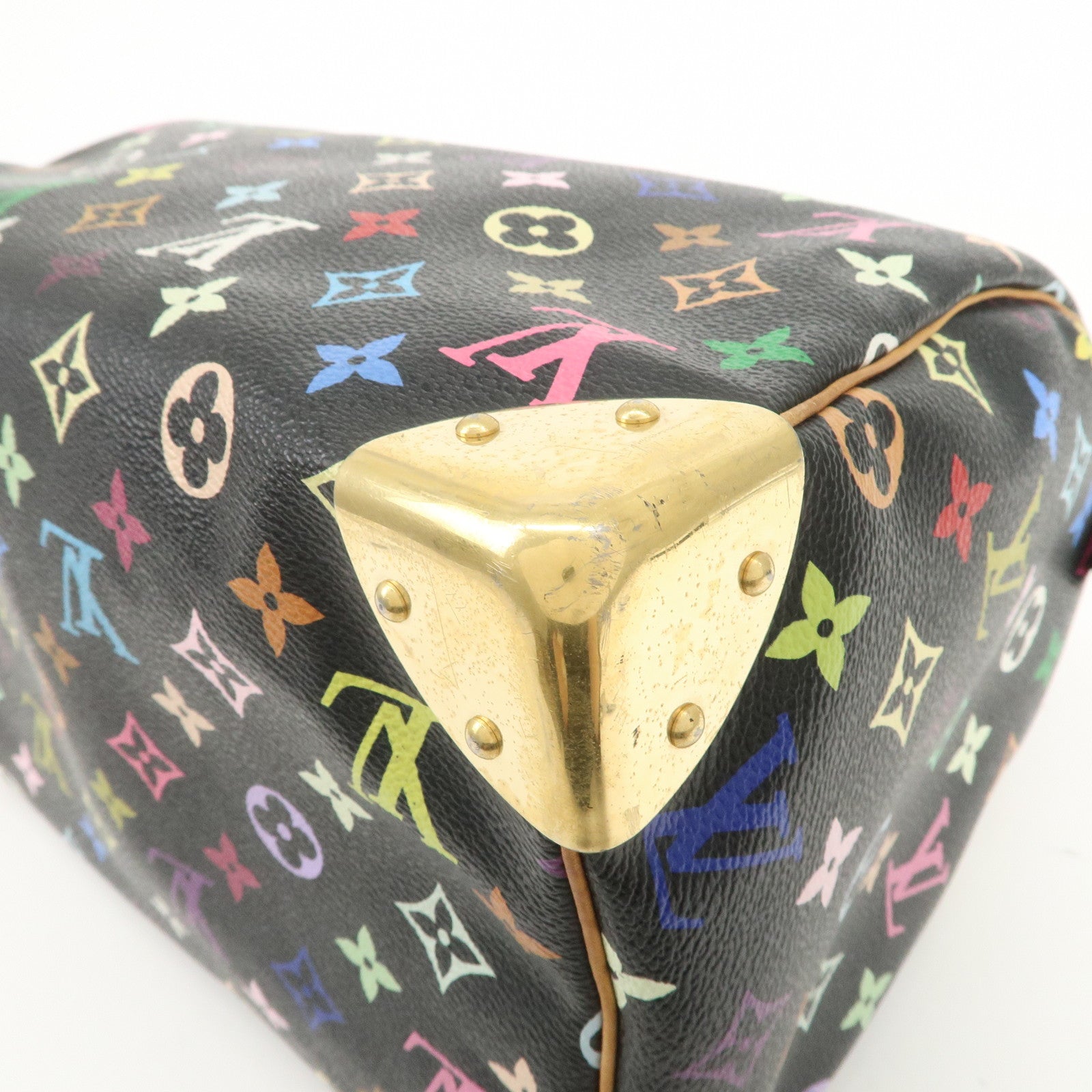 Louis Vuitton Monogram Multicolor Speedy 30 Boston Bag Noir M92642