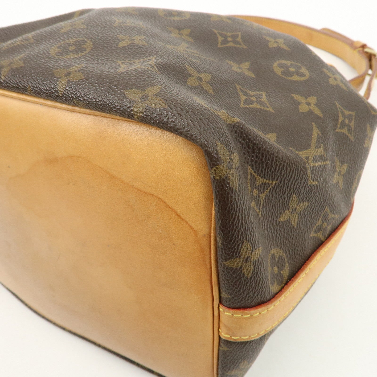 Louis Vuitton Monogram Canvas Petit Noe Shoulder Bag Brown M42226