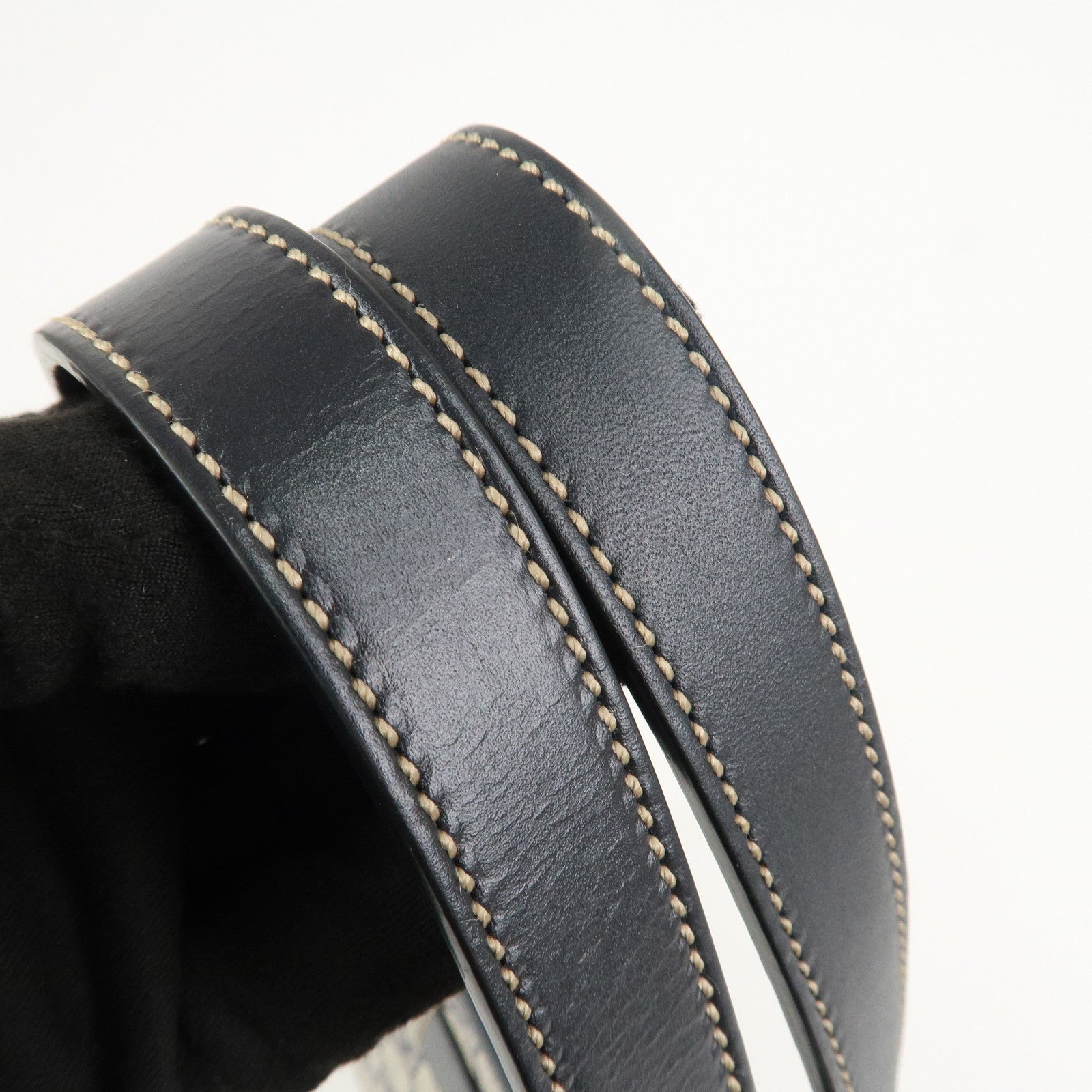 GUCCI GG Supreme PVC Leather Tote Bag Hand Bag Beige Black 211138