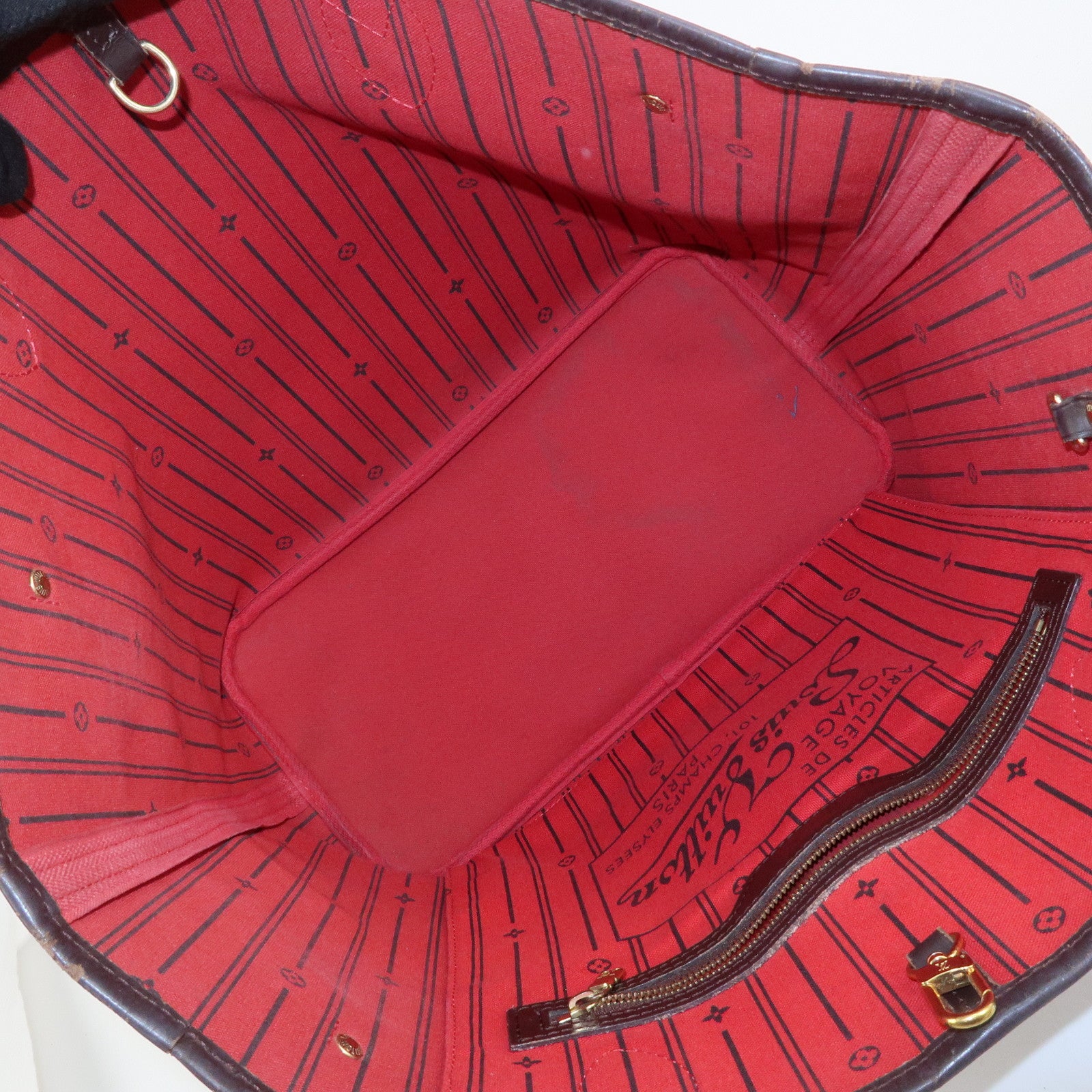 Louis Vuitton Damier Ebene Canvas Neverfull MM Tote Bag N51105