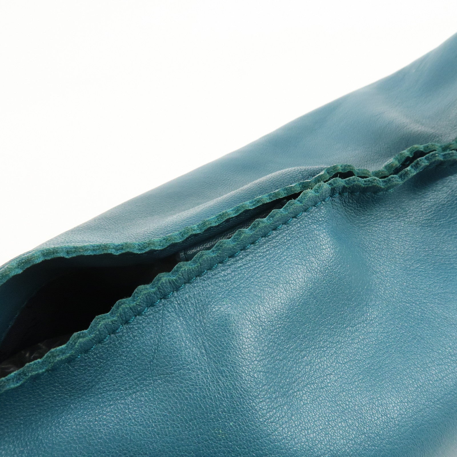 LOEWE Viento 30 Leather Shoulder Bag Hand Bag Blue