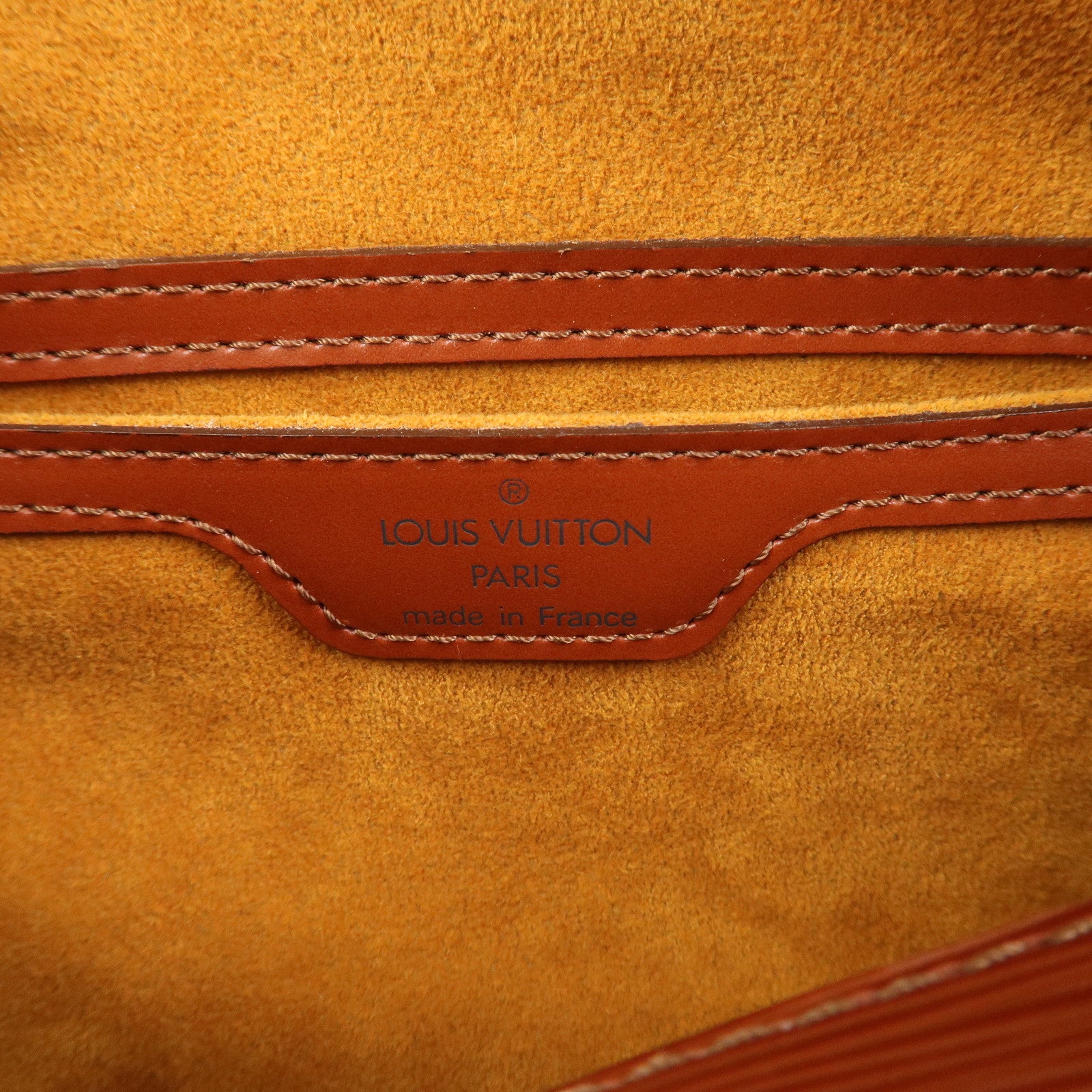 Louis Vuitton Epi Leather Soufflot Hand Bag Kenya Brown M52223