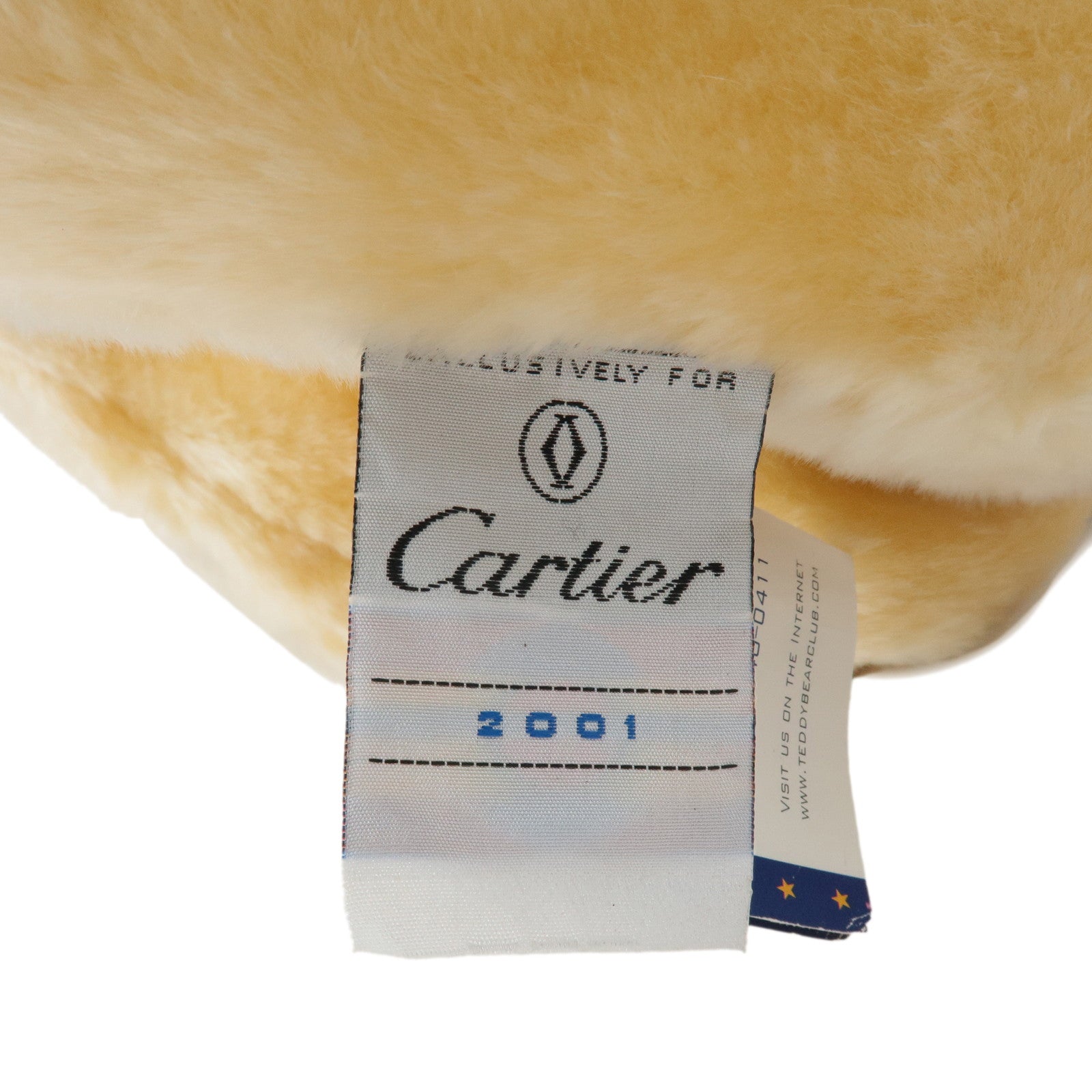 Cartier Vintage Polyester Teddy Bear Collection 2001 Edition Used