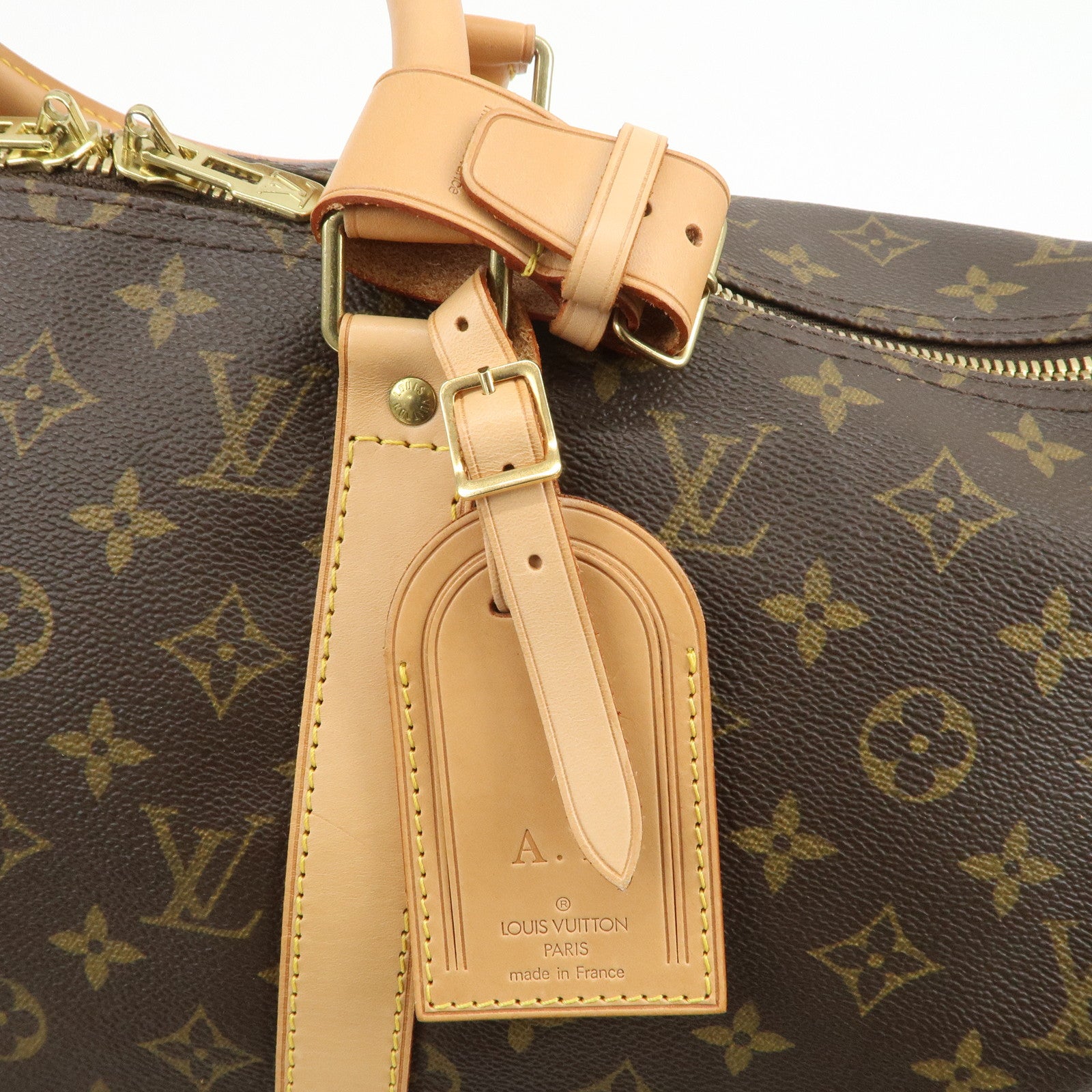 Louis Vuitton Monogram Keep All Bandouliere 50 Boston Bag M41416