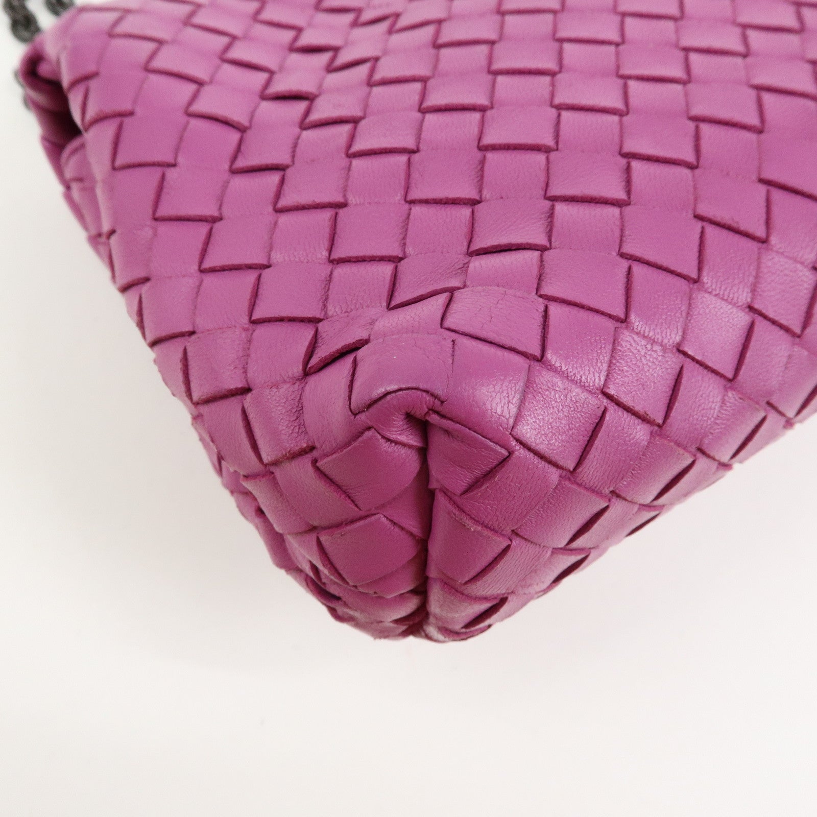 BOTTEGA VENETA Intrecciato Olimpia Leather Shoulder Bag 353258