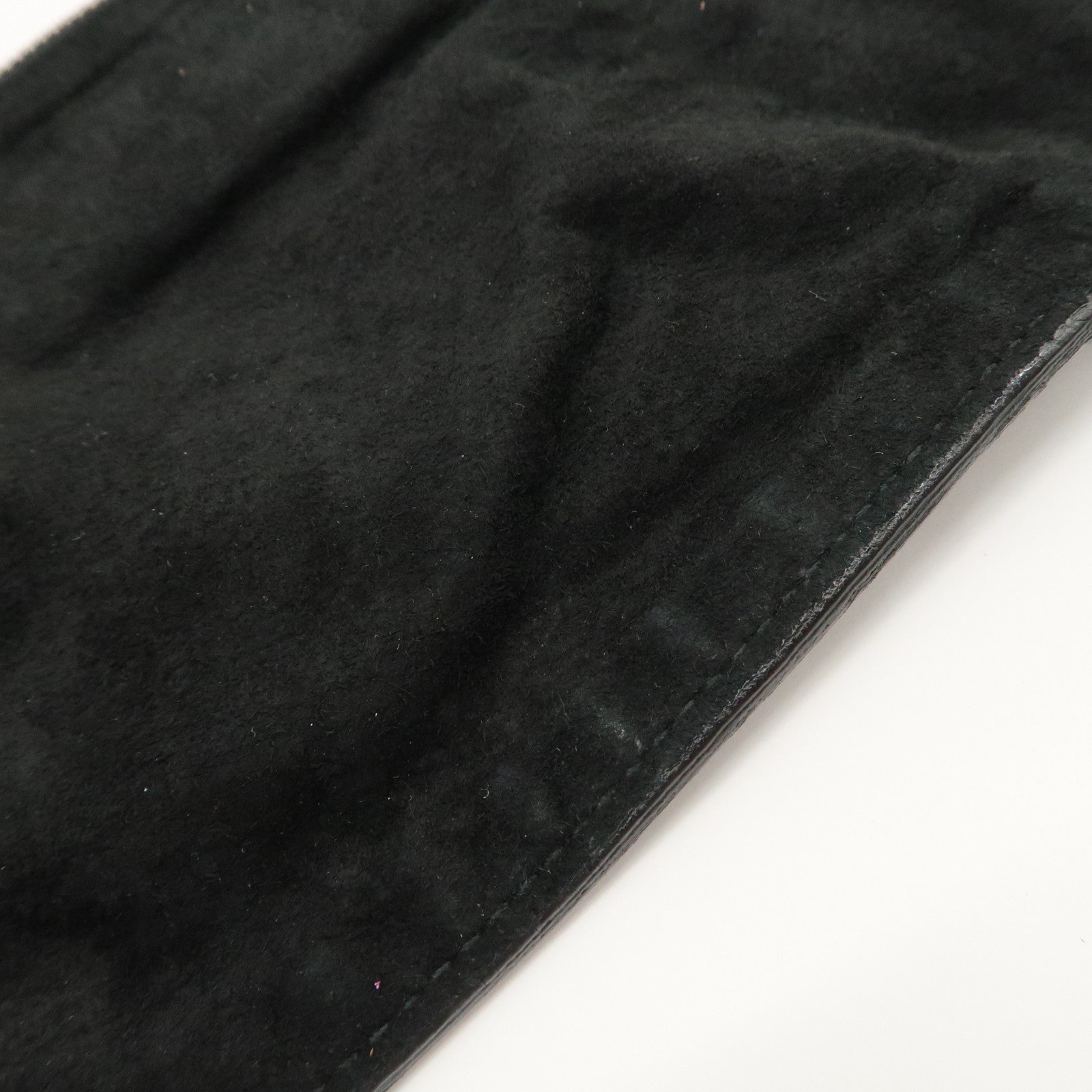 SAINT LAURENT Lody Leather Suede Shoulder Bag Hand Bag Black Used