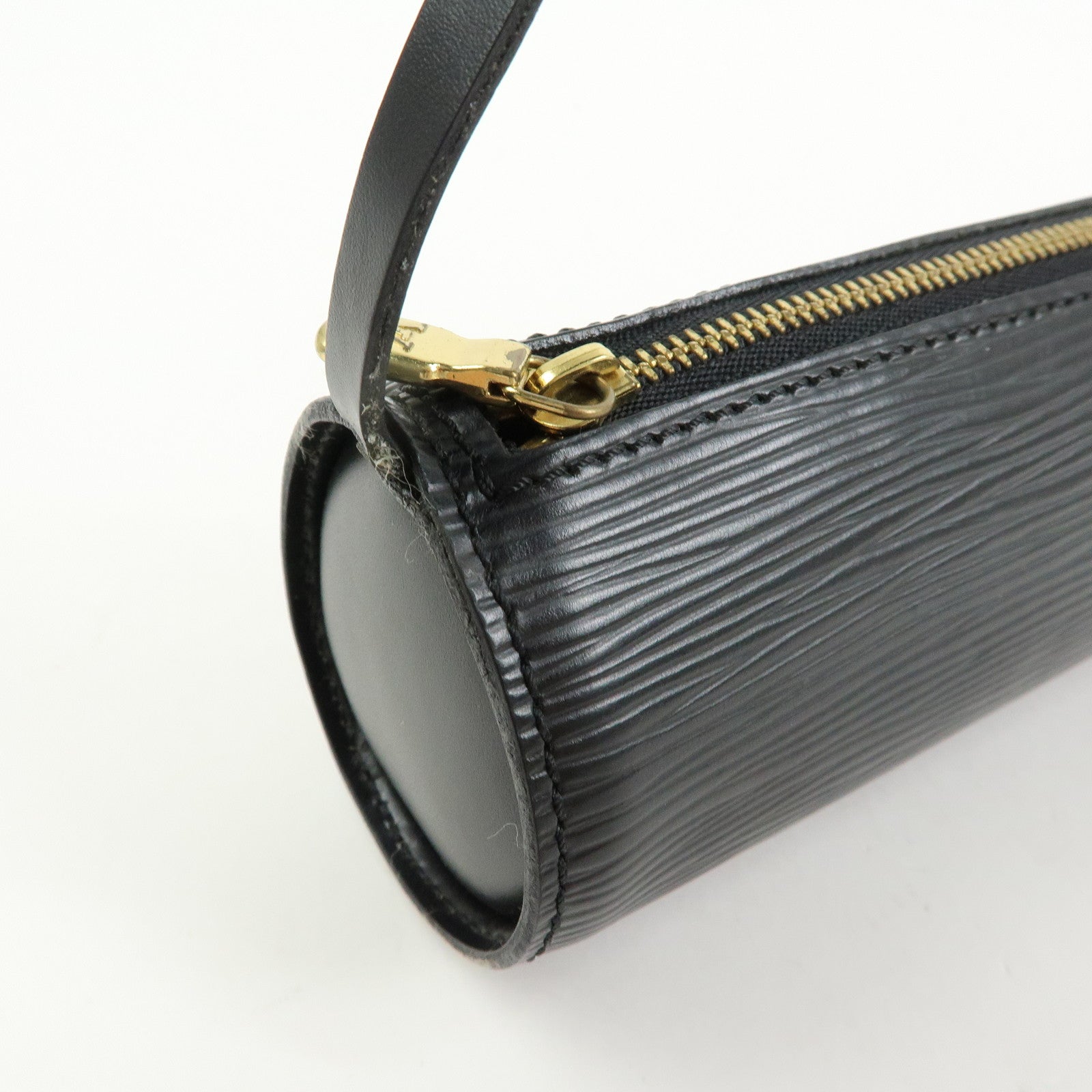 Louis Vuitton Epi Leather Mini Pouch For Soufflot Hand Bag Noir
