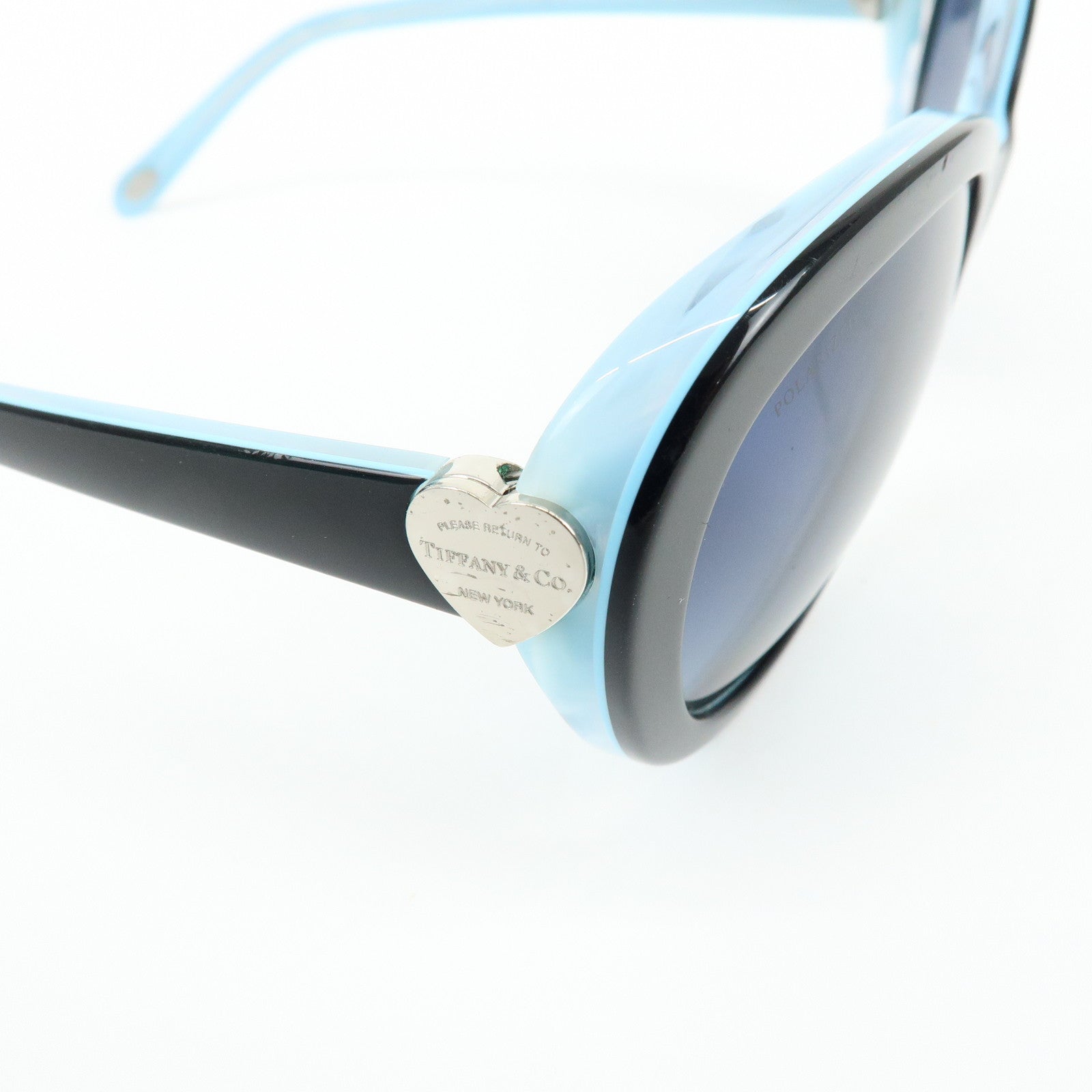 Tiffany & Co Return to Tiffany Plastic Sunglasses Black Light Blue