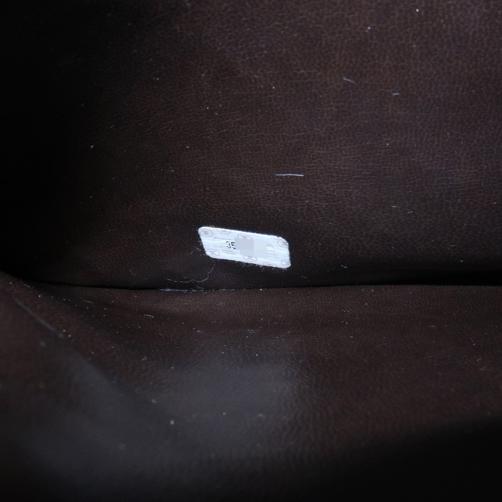 CHANEL Triple COCO Mark Caviarskin Chain Shoulder Bag Brown