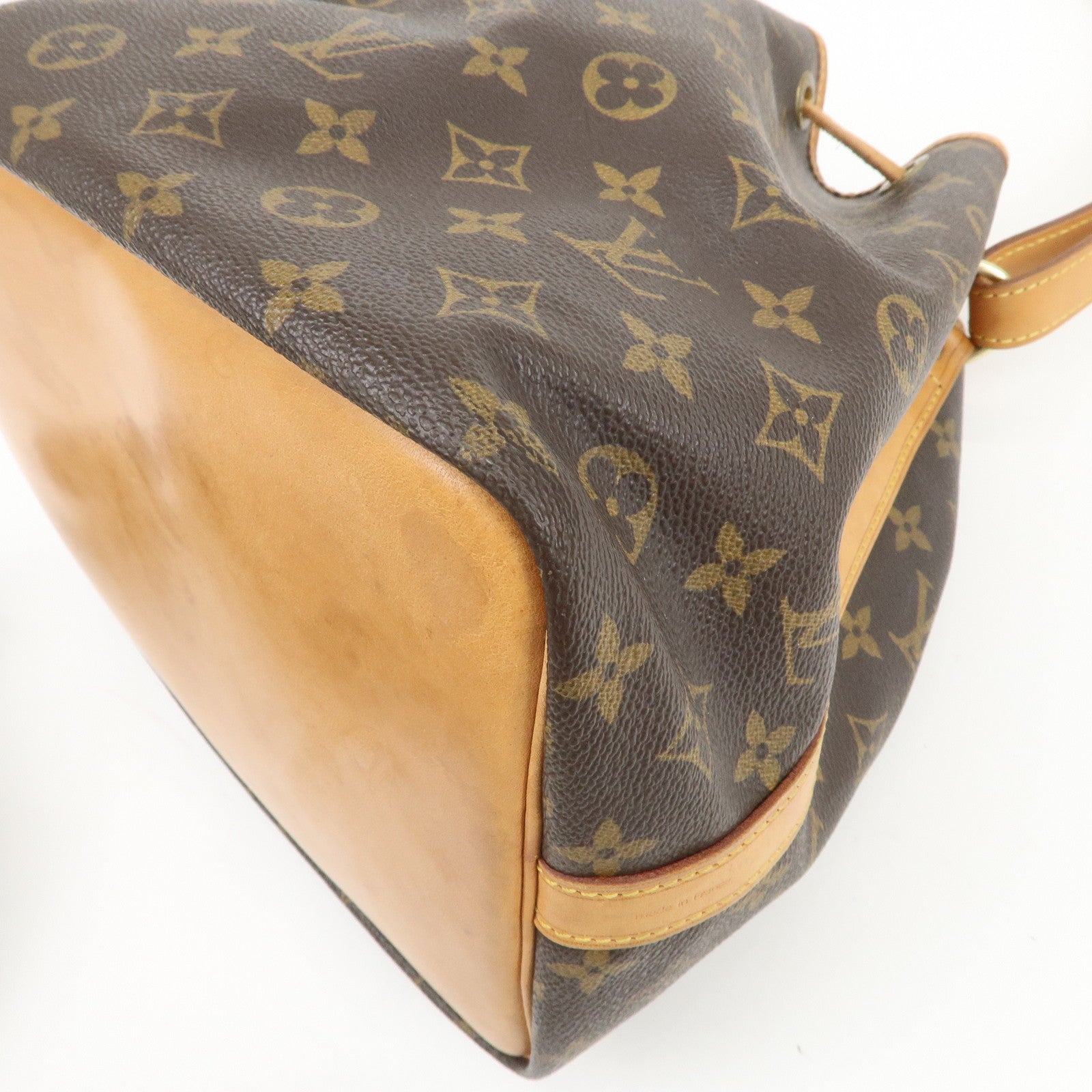 Louis Vuitton Monogram Petit Noe Shoulder Bag Brown M42226