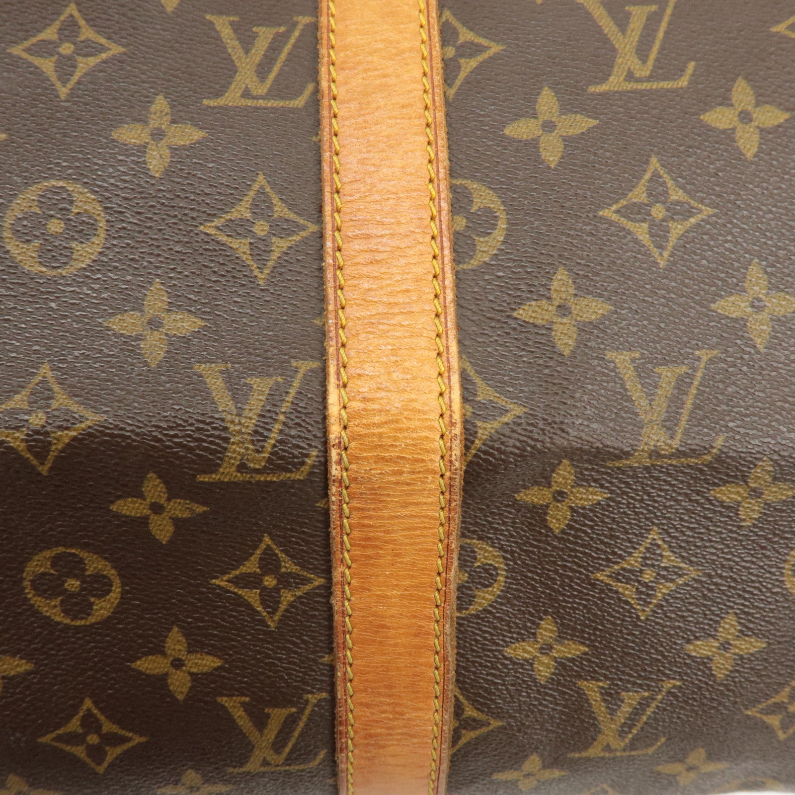 Louis Vuitton Monogram Keep All 50 Boston Bag Brown M41426 Used