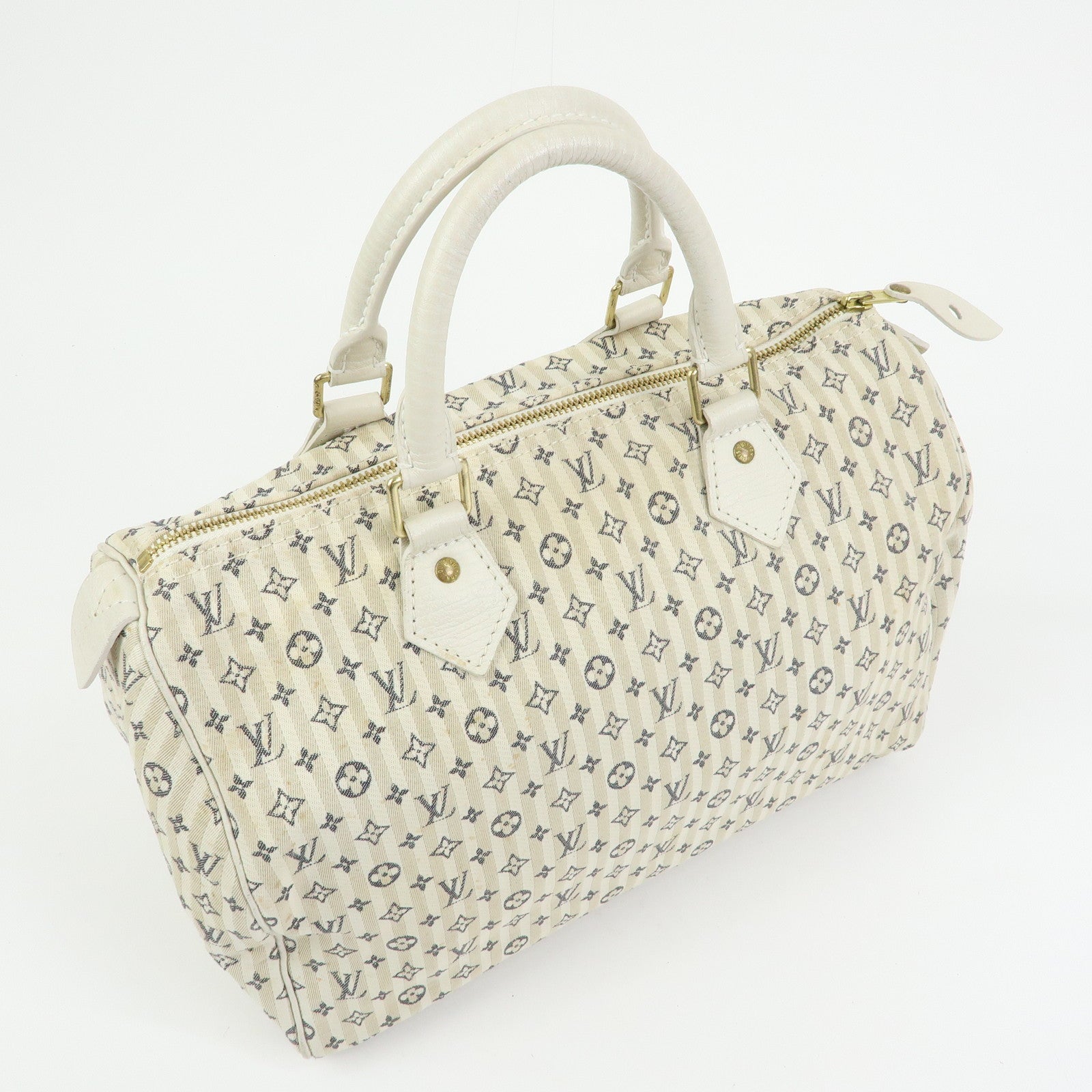 Louis Vuitton Monogram Mini Lin Croisette Speedy 30 Hand Bag M95500