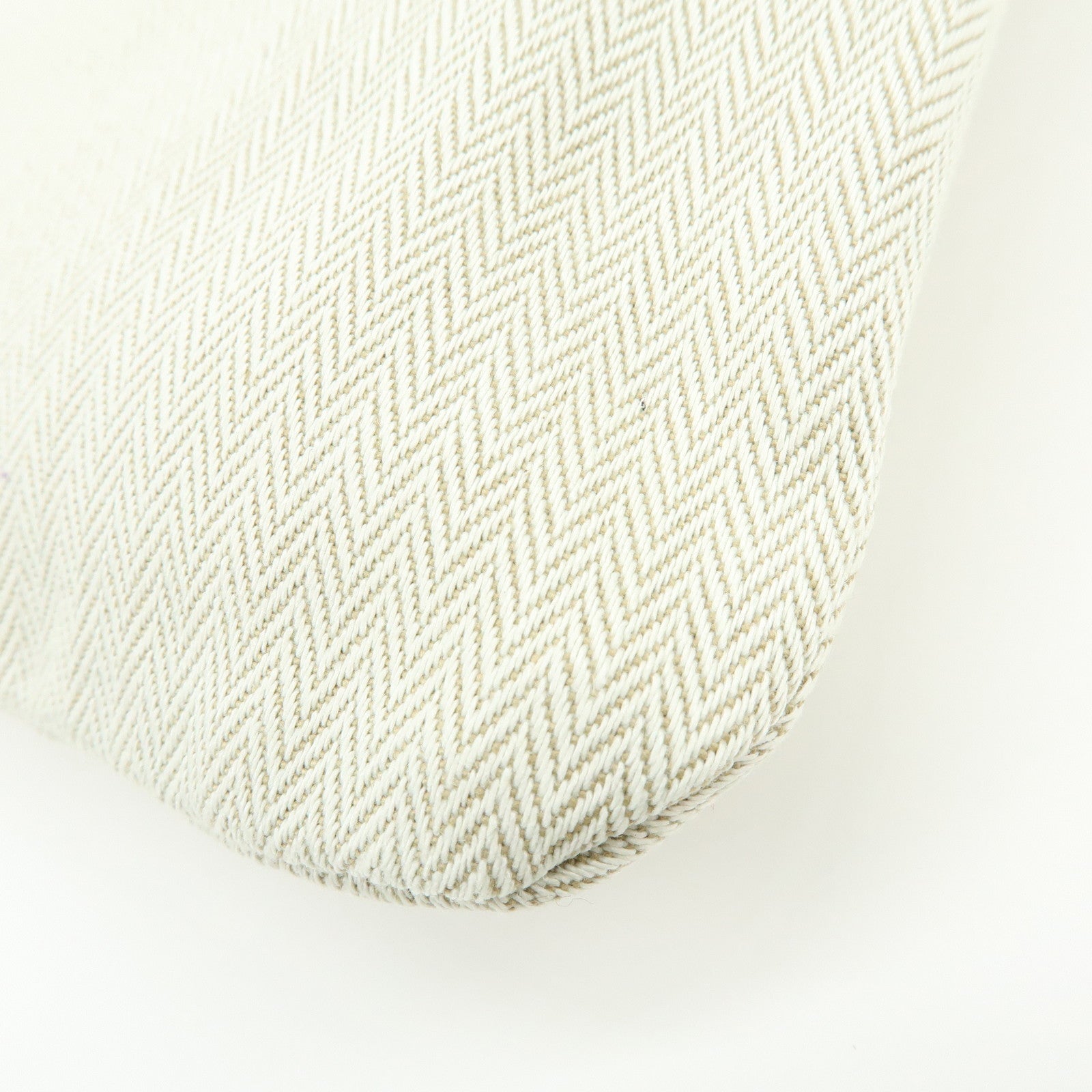 HERMES Aline PM Canvas Leather Shoulder Bag Hand Bag Natural Blue