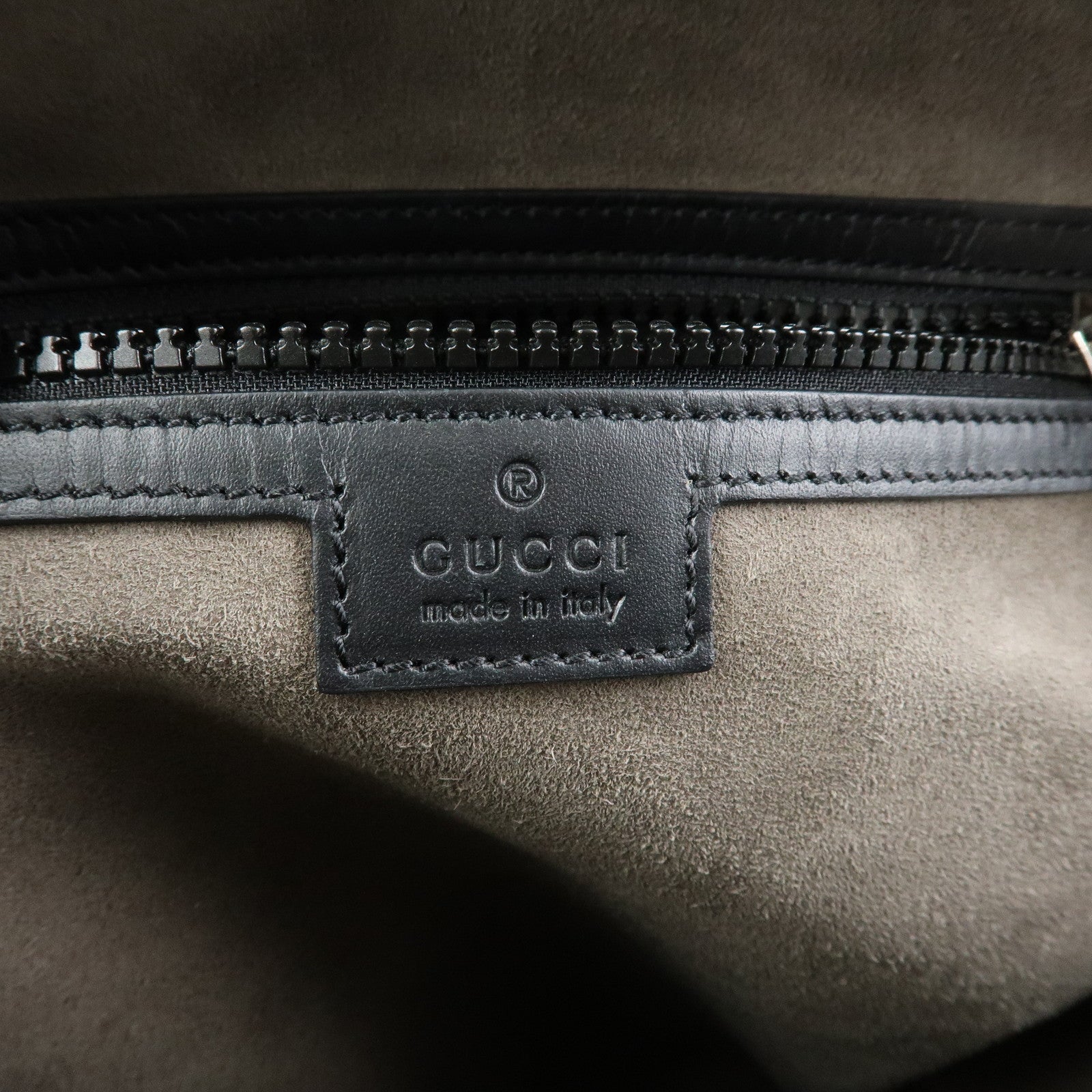 GUCCI GG Supreme Leather Backpack Rucksack Beige Black 429020