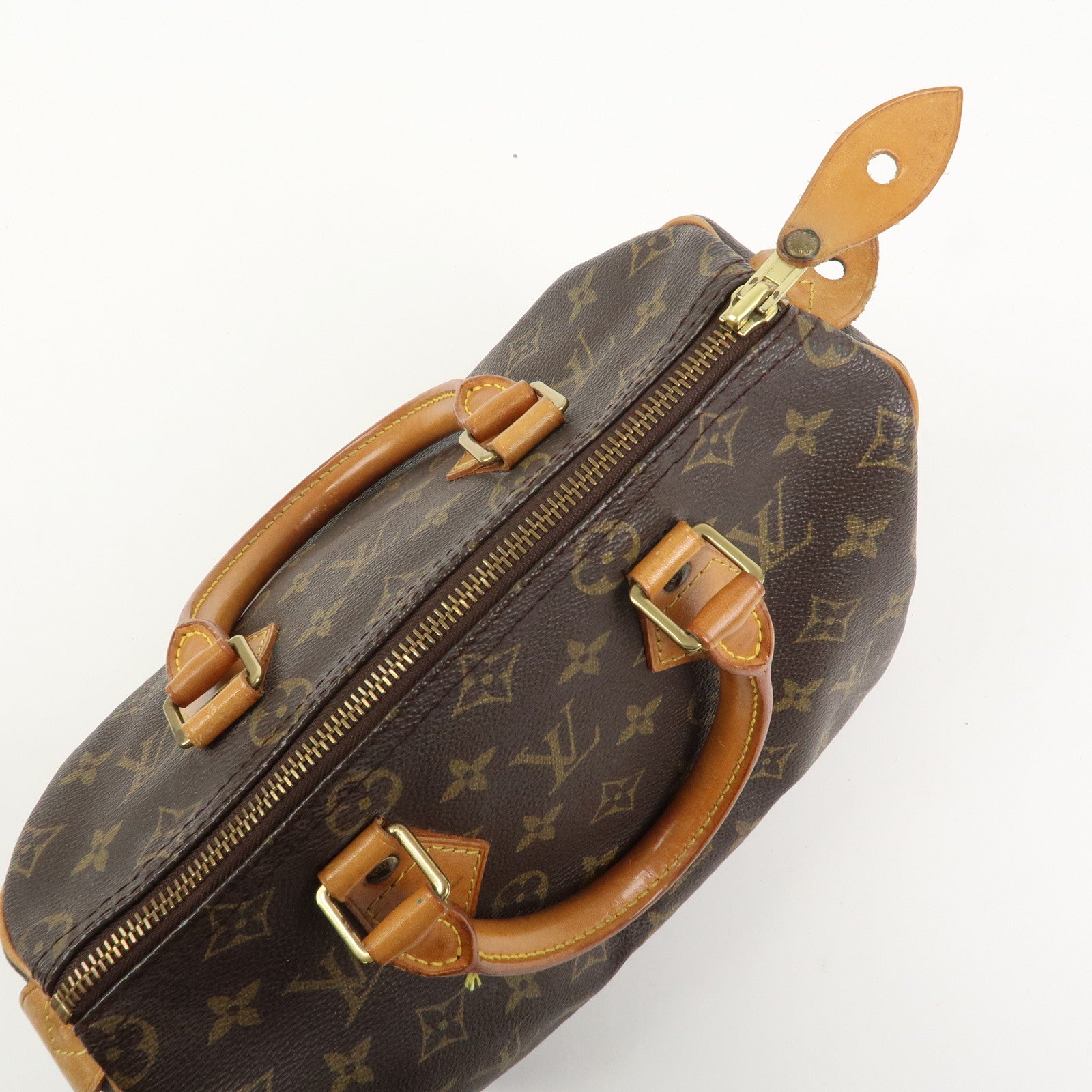 Louis Vuitton Monogram Speedy 25 Boston Bag Hand Bag Brown M41528