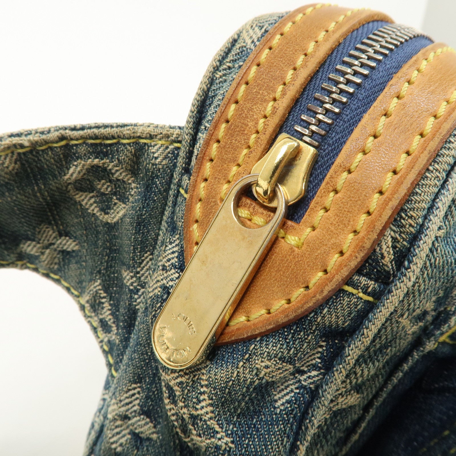 Louis Vuitton Monogram Denim Bum Bag Waist Bag Blue M95347