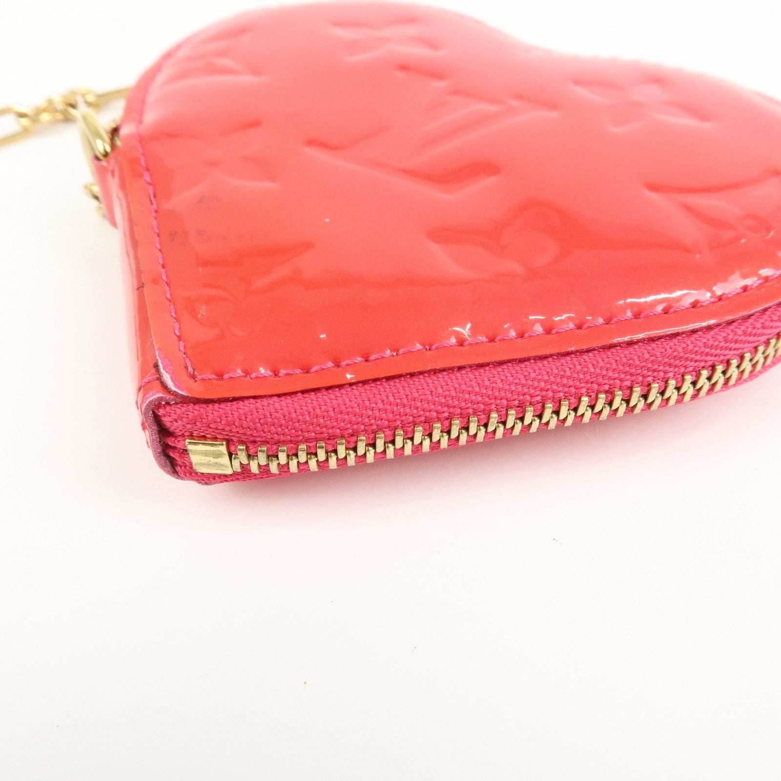 Louis Vuitton Monogram Vernis Porte Monnaie Coeur Coin Case M93657