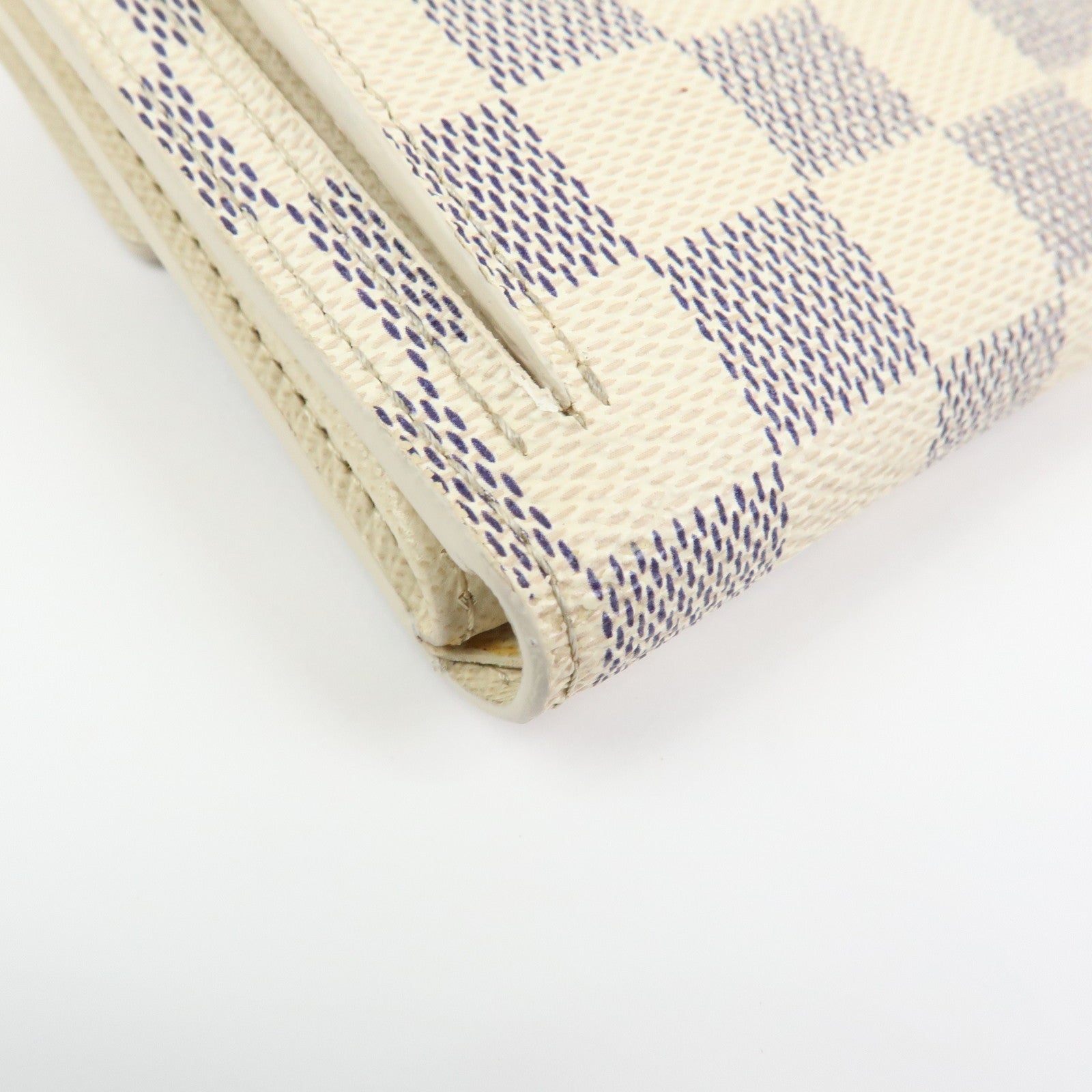 Louis Vuitton Damier Azur Compact Wallet Portefeuille Koala N60013