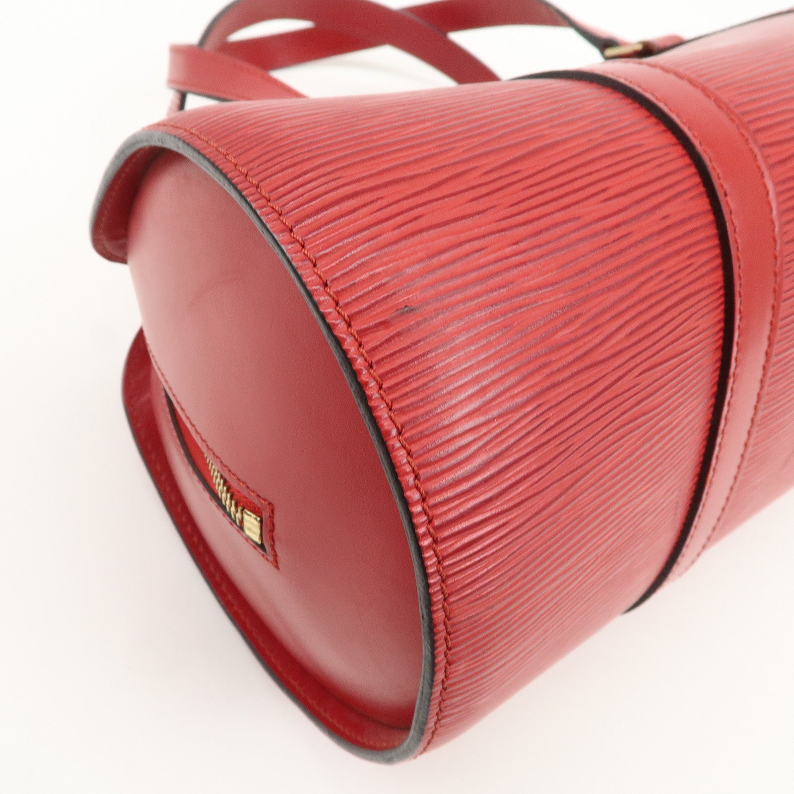 Louis Vuitton Epi Soufflot Hand Bag Castillian Red M52227