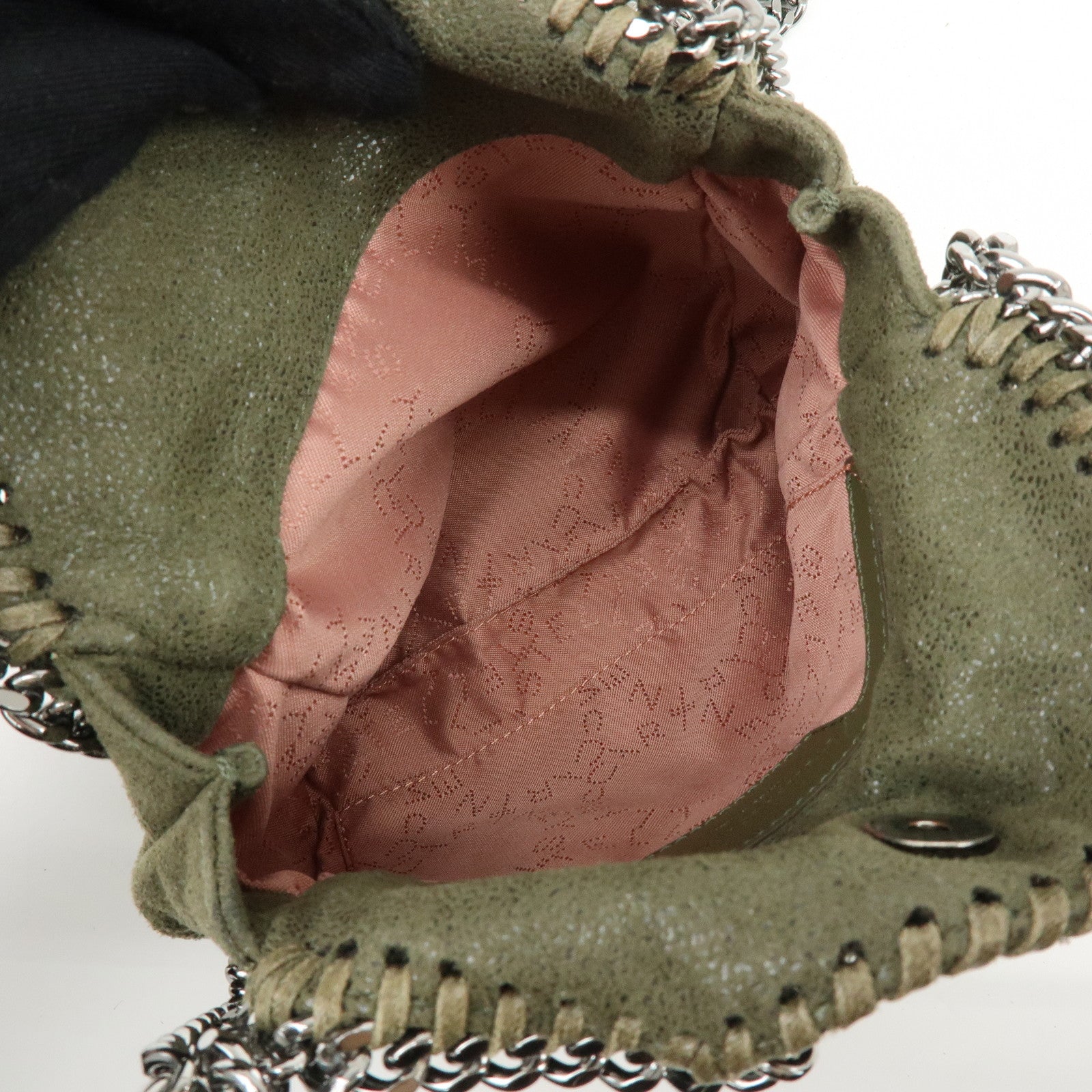 STELLA MCCARTNEY Falabella Mini Faux Leather 2Way Bag Khaki