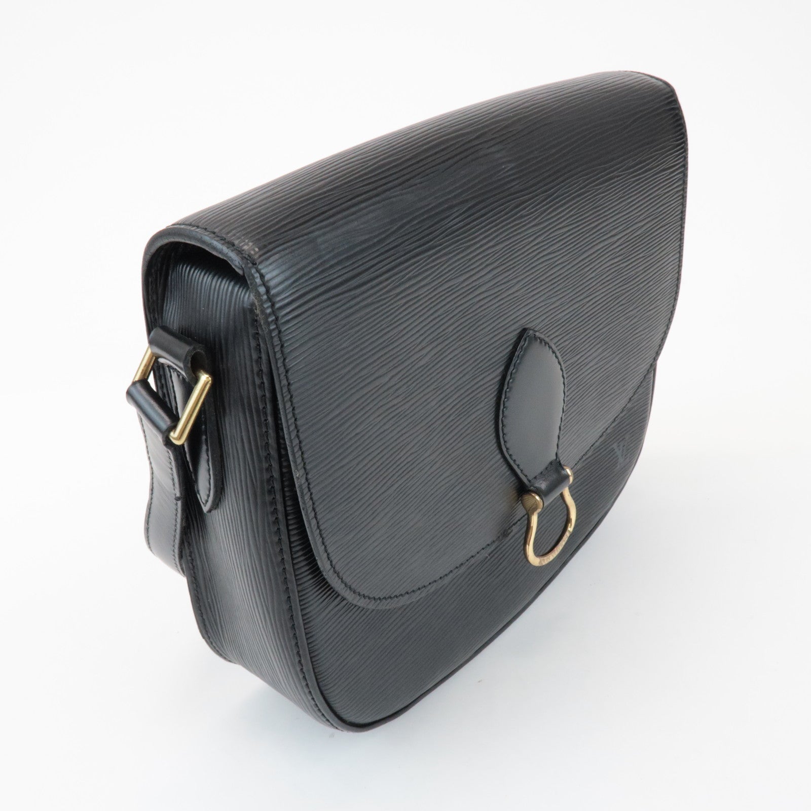 Louis Vuitton Epi Saint Cloud Shoulder Bag Black Noir M52192
