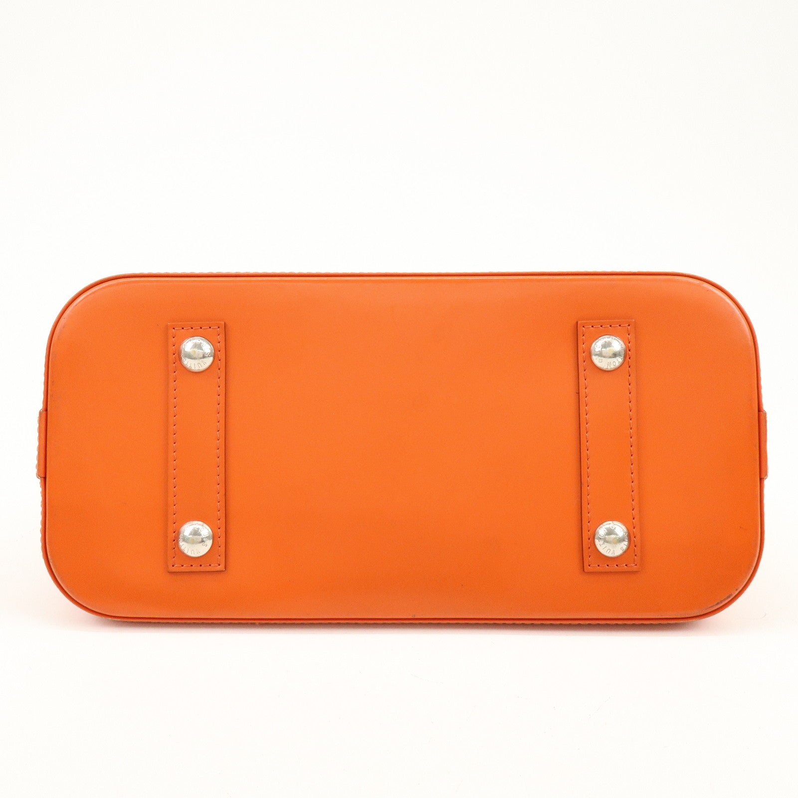 Louis Vuitton Epi Leather Alma PM Hand Bag Pimont Orange M40623