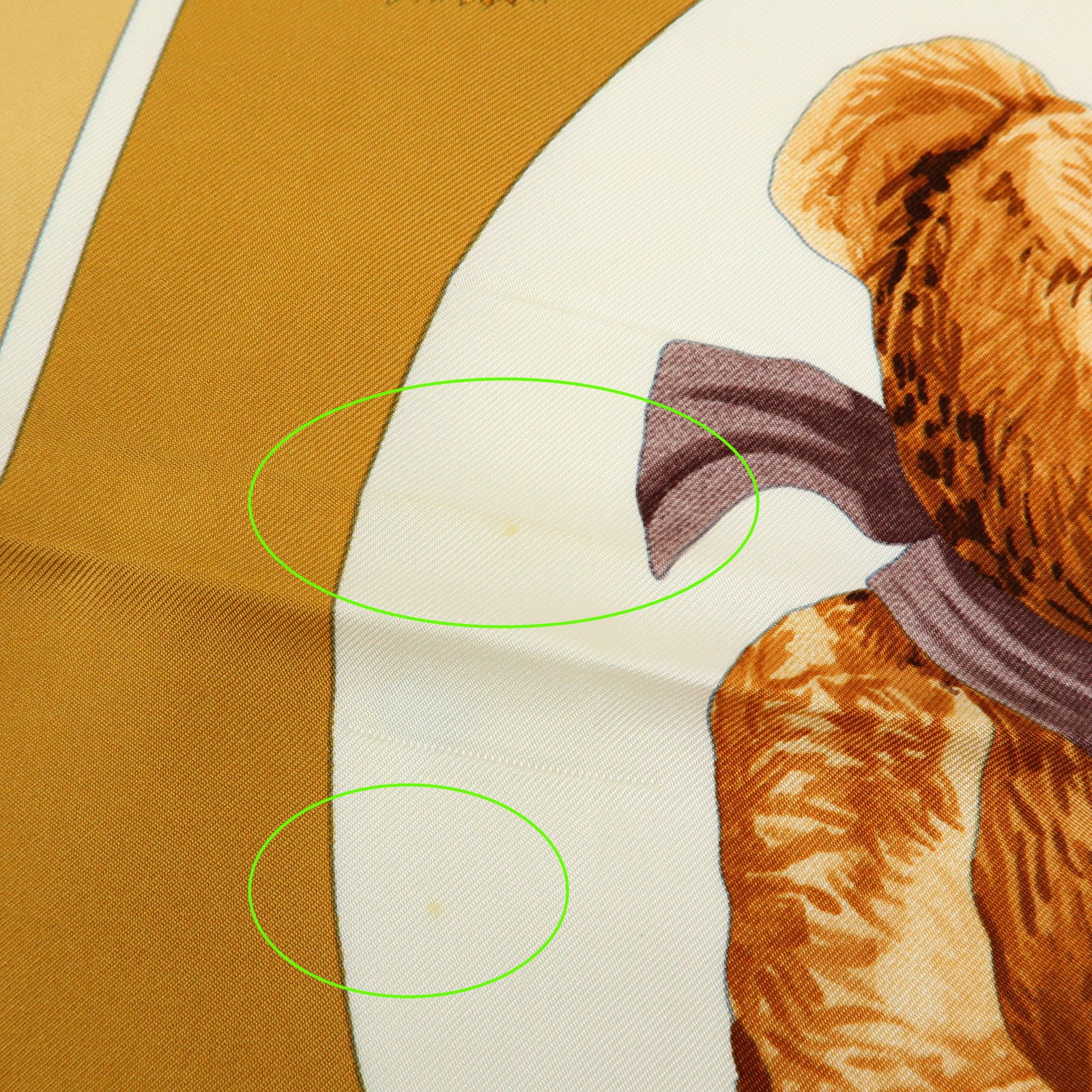 HERMES Carre 90 Silk 100% Scarf Confidents des Coeurs Brown