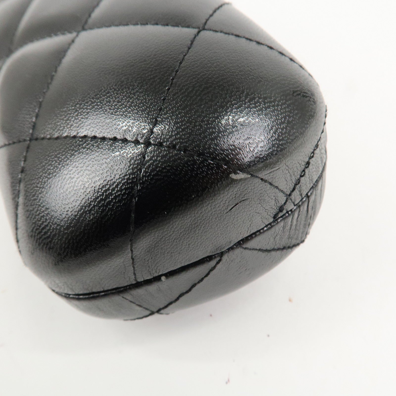 CHANEL Plastic Coco Mark Sunglasses Brown Ribbon Used