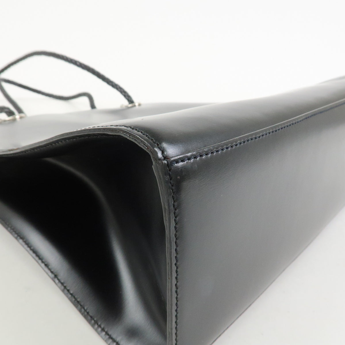 Cartier Leather Shoulder Bag Tote bag Black Silver