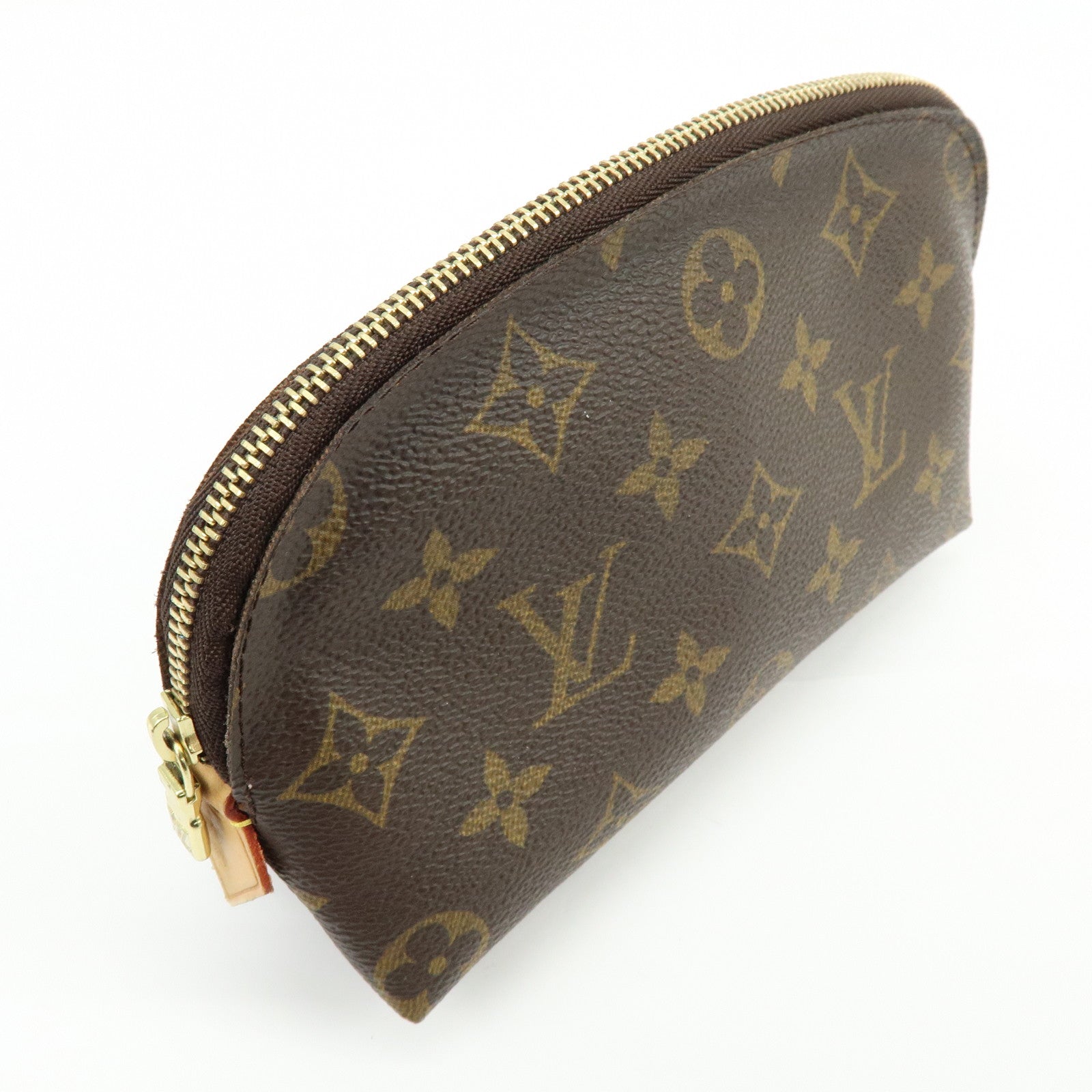 Louis Vuitton Monogram Pochette Cosmetic PM Pouch Brown M47515