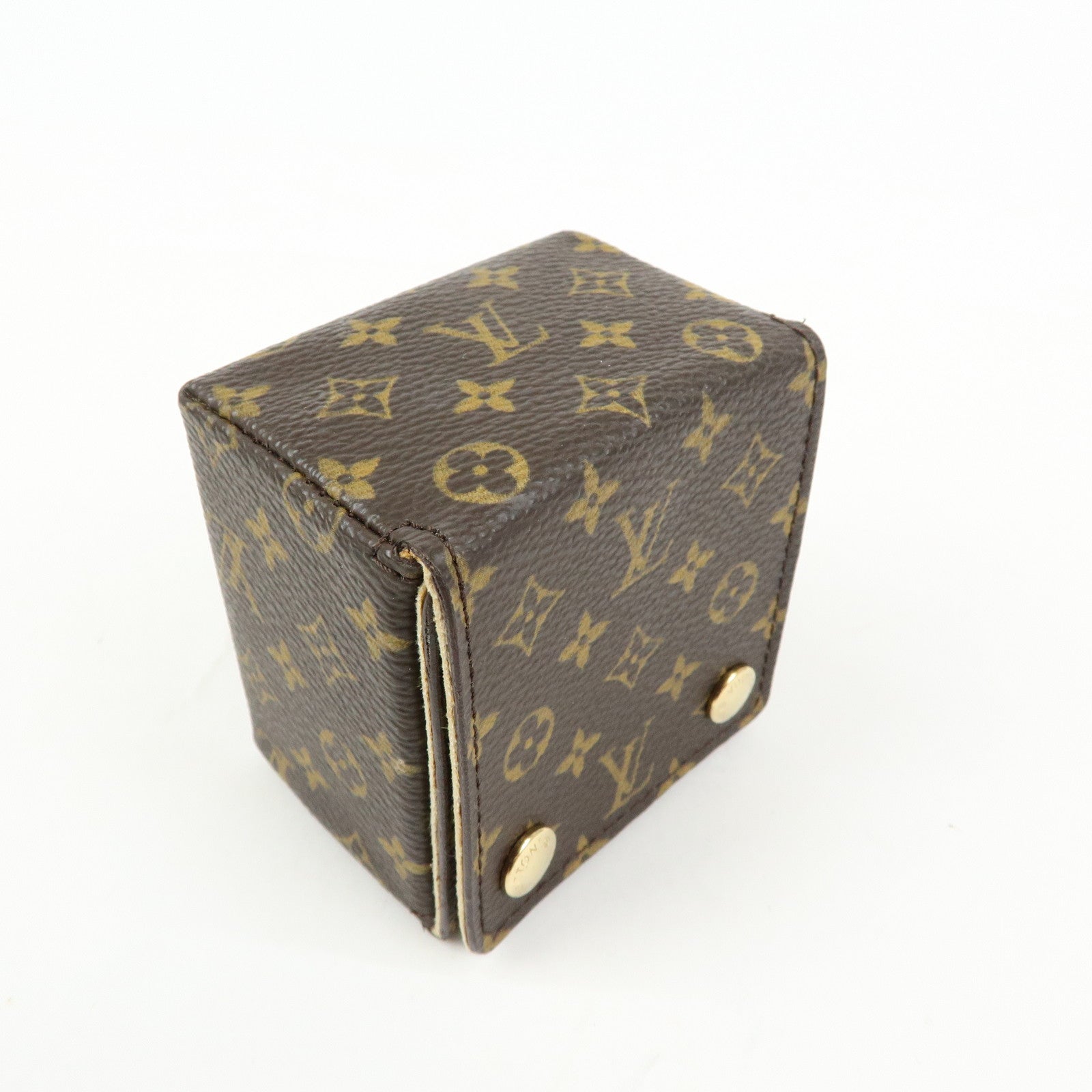Louis Vuitton Monogram Canvas Jewelry Case Ring Box SN3049