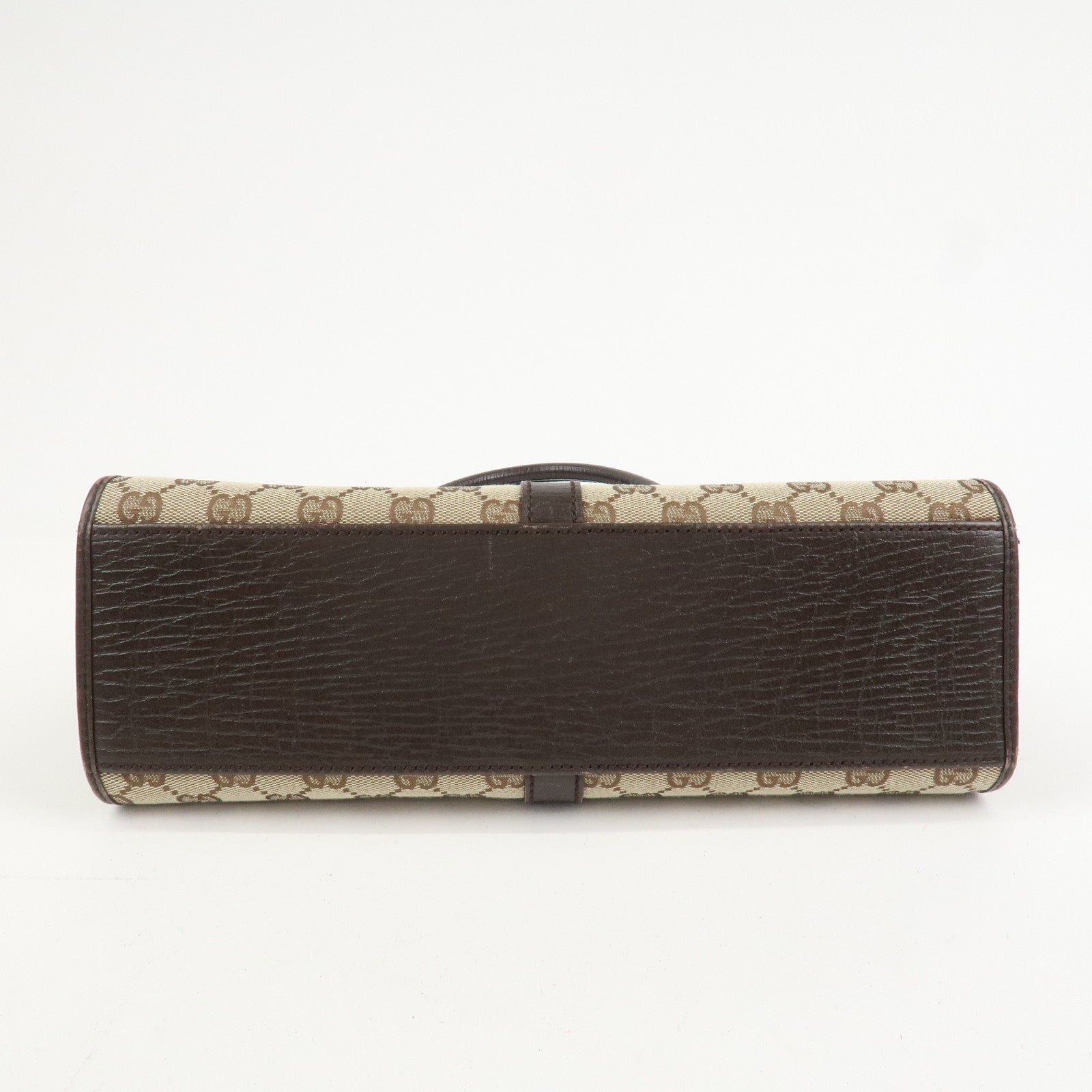 GUCCI Jackie Canvas Leather Shoulder Bag Hand Bag Beige Brown 01719