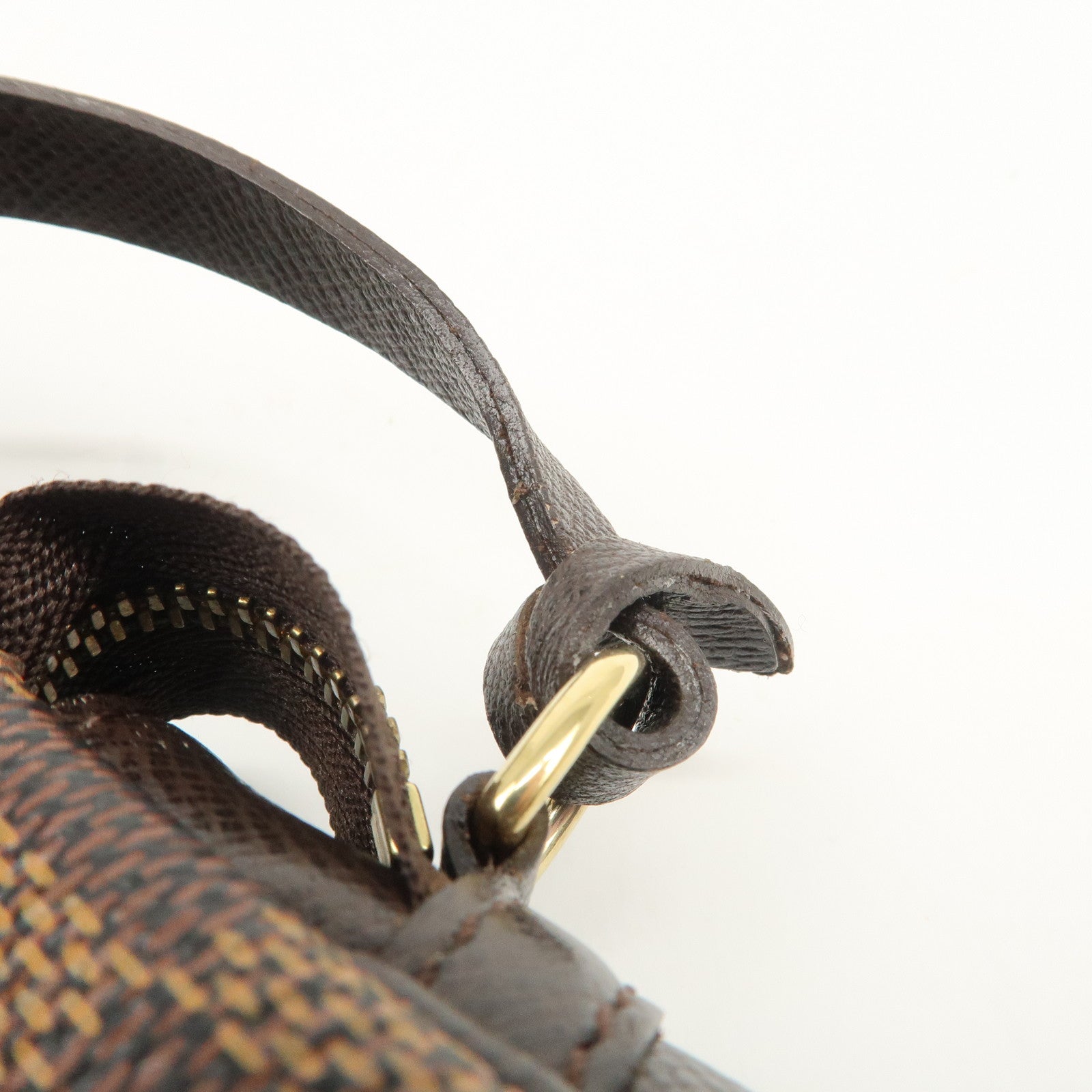 Louis Vuitton Damier Trousse Makeup Accessory Pouch Brown N51982 Used