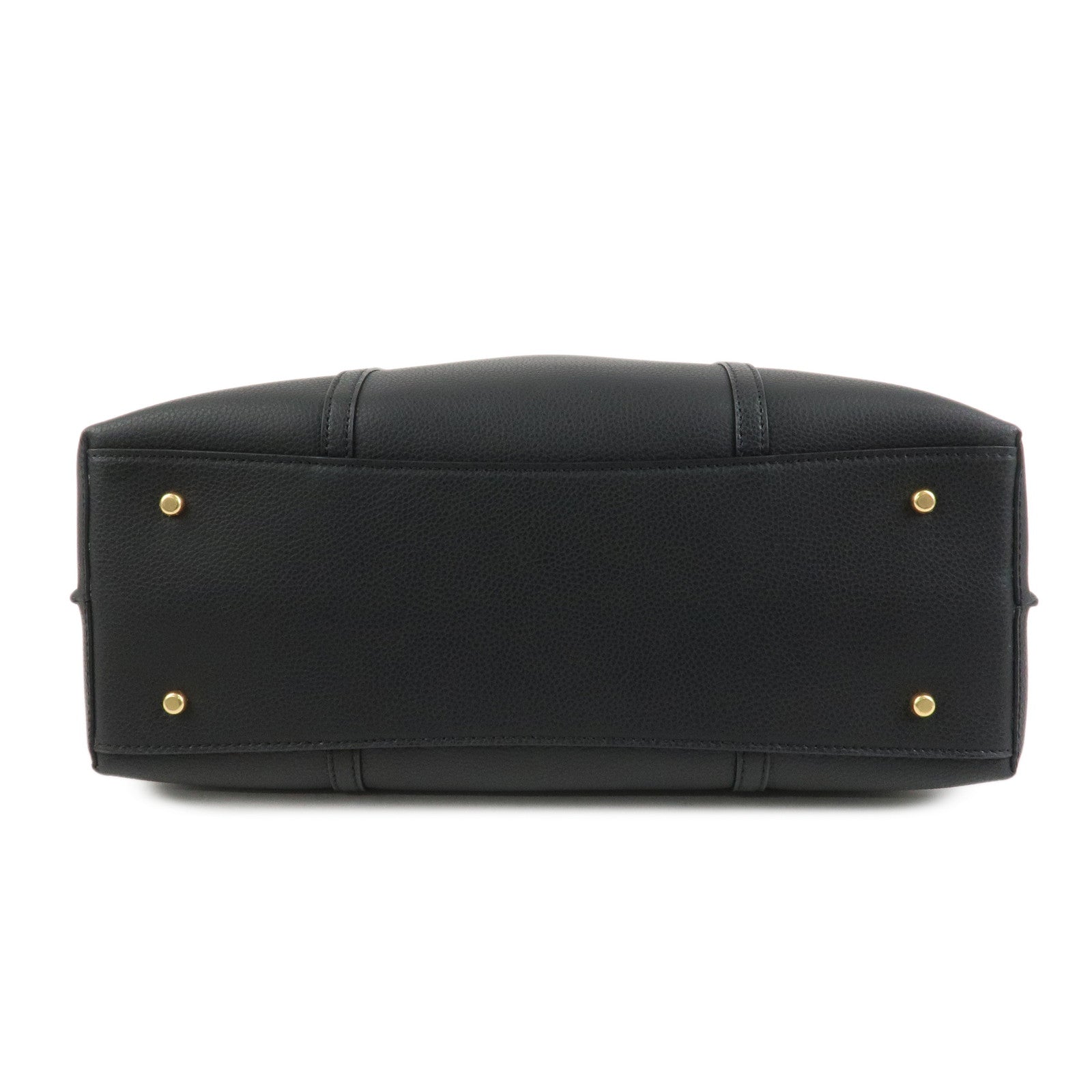 TORY BURCH Perry Leather Tote Bag Hand Bag Black