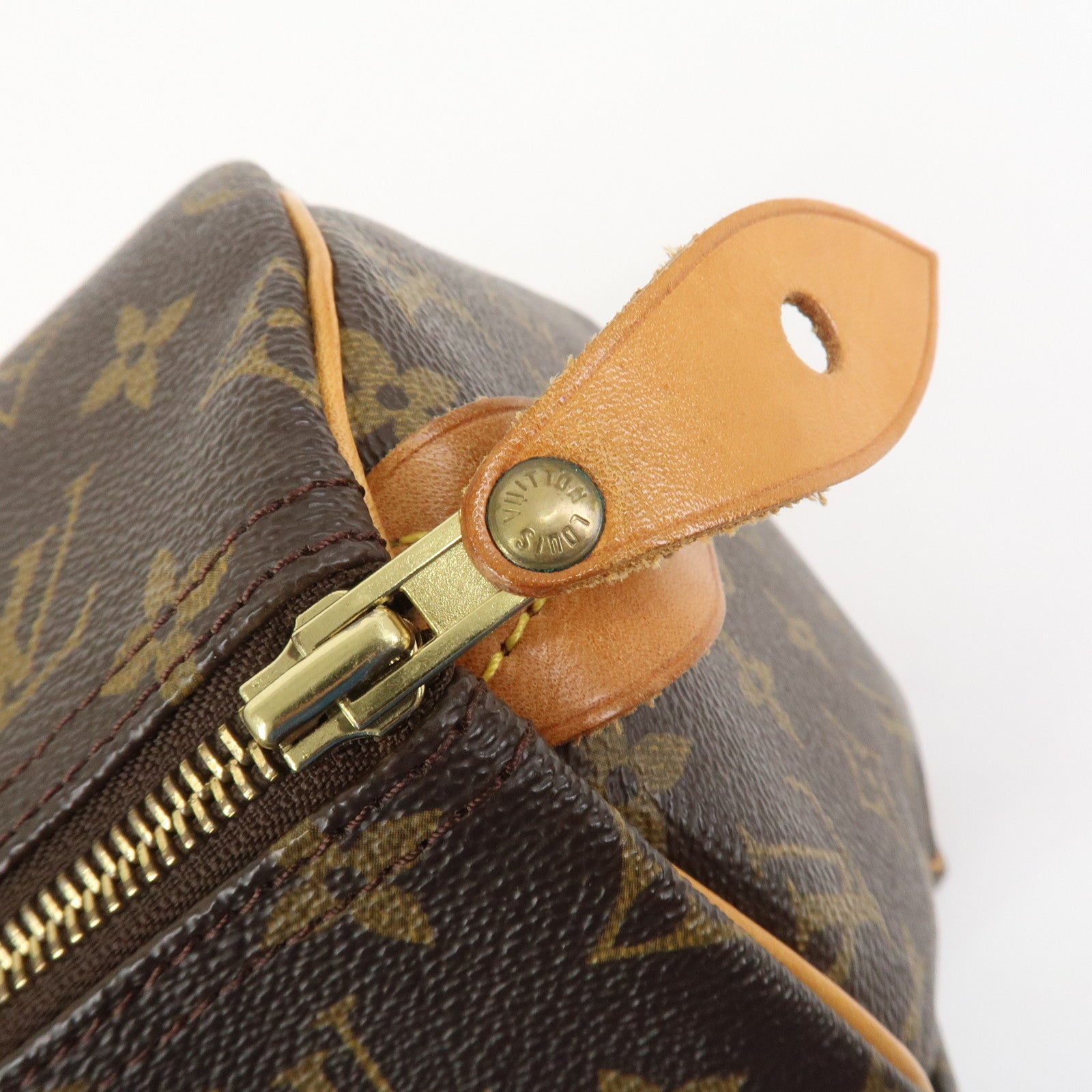 Louis Vuitton Monogram Speedy 40 Hand Bag Boston Bag Brown M41522