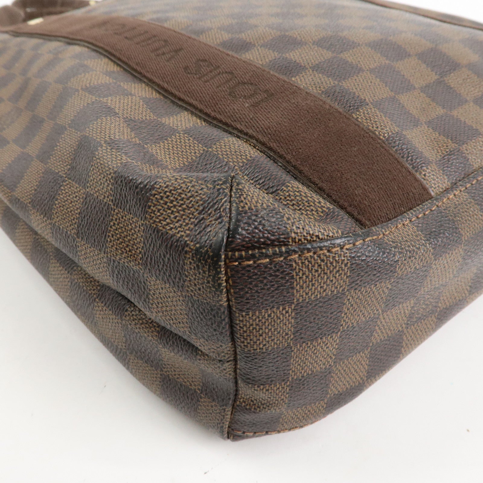Louis Vuitton Damier Ebene Canvas Cover Bobourg Hand Bag M52006 Used
