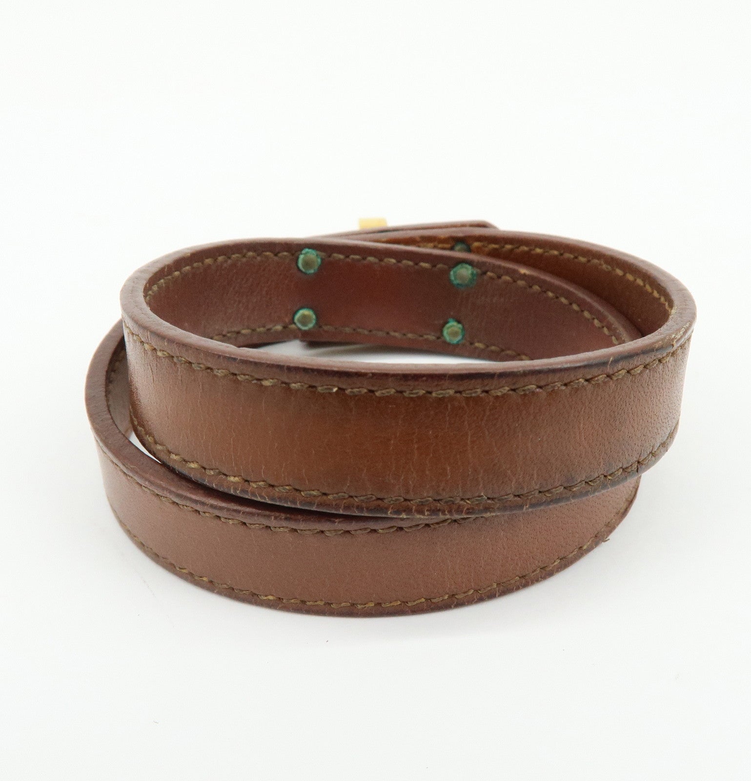 HERMES Vaux Swift Mini Kelly Double Tour Bracelet Brown