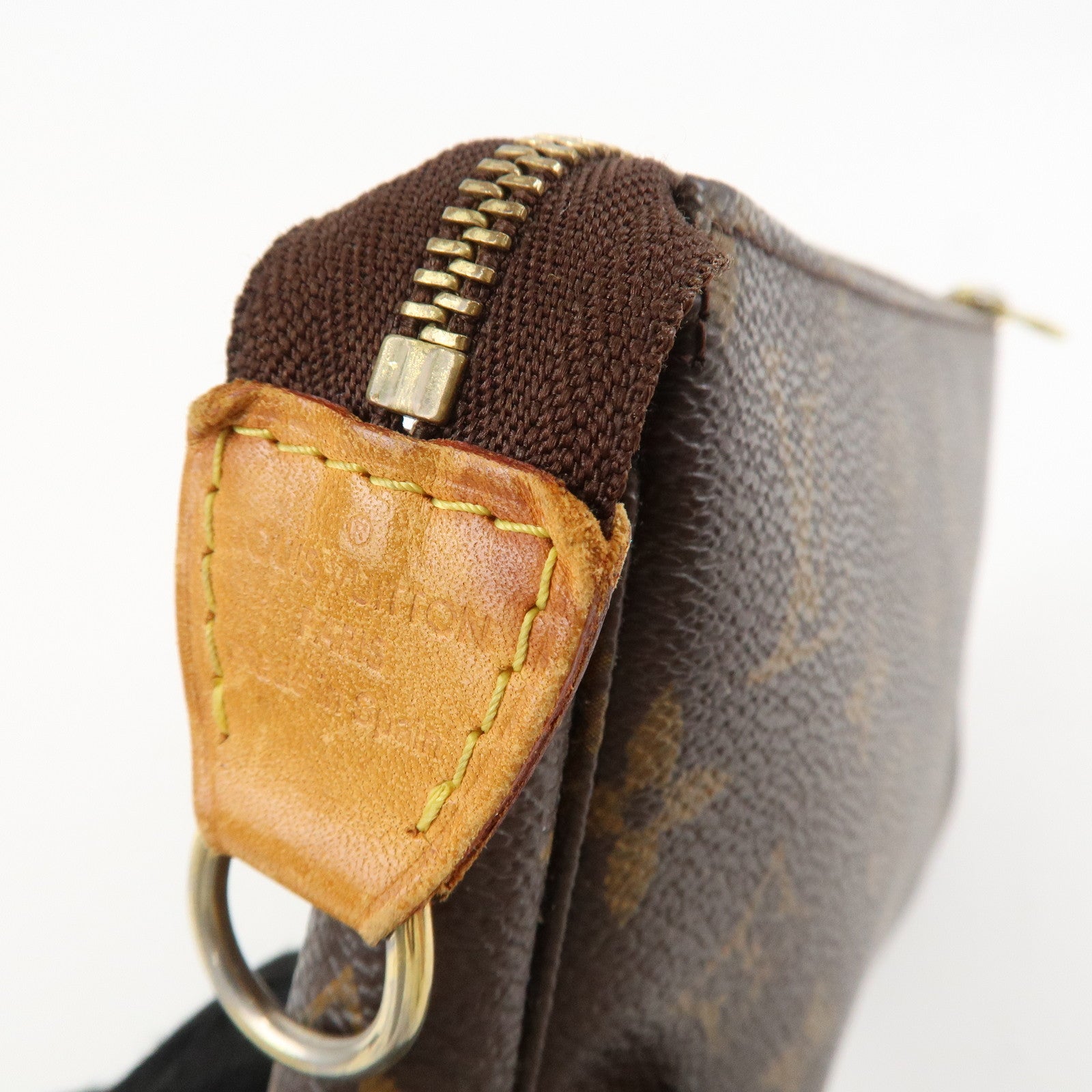 Louis Vuitton Monogram Pochette Accessoires Pouch Hand Bag M51980 Used