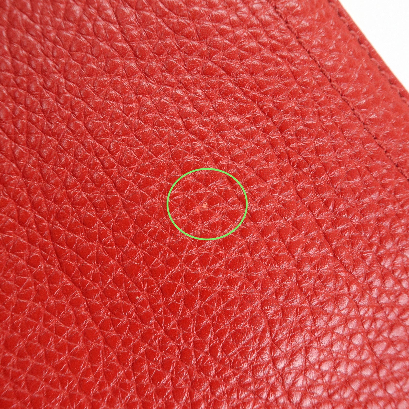 Ferragamo Gancini Leather Shoulder Bag Hand Bag Red