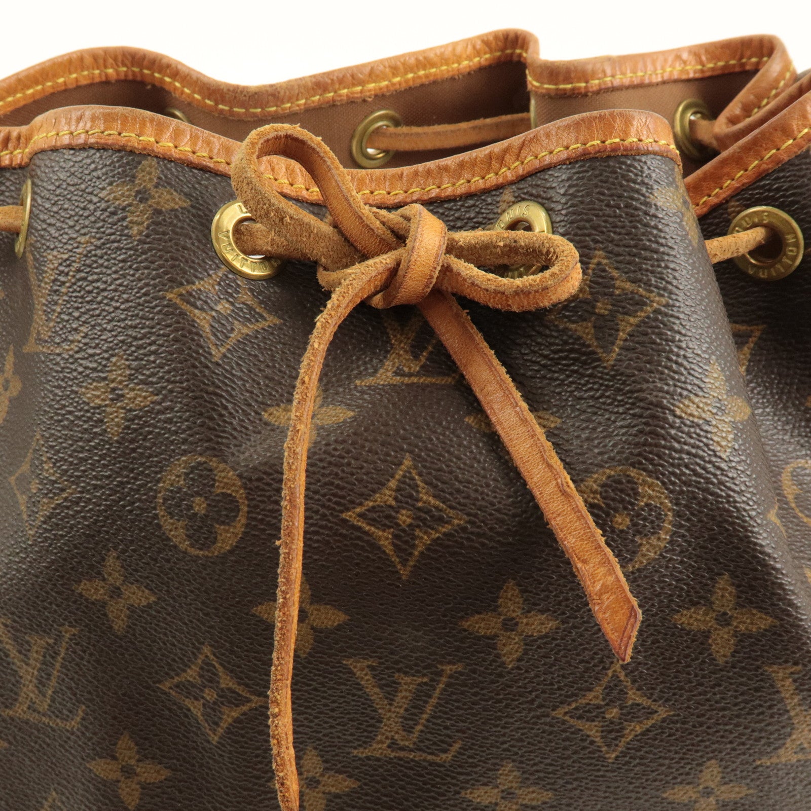 Louis Vuitton Monogram Petit Noe Shoulder Bag Brown M42226 Used