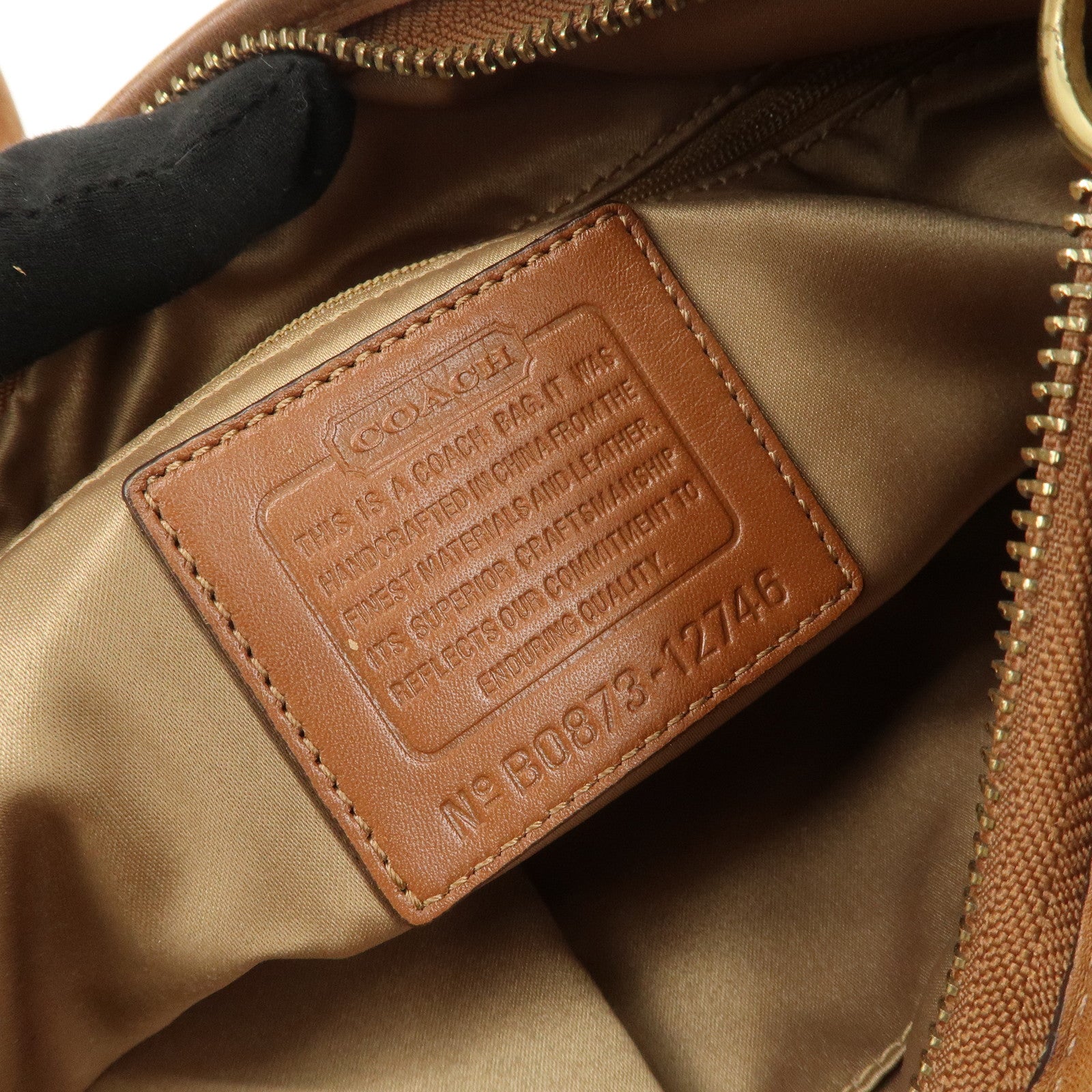 COACH Set of 3 Shoulder Bag Hand Bag Blue Brown